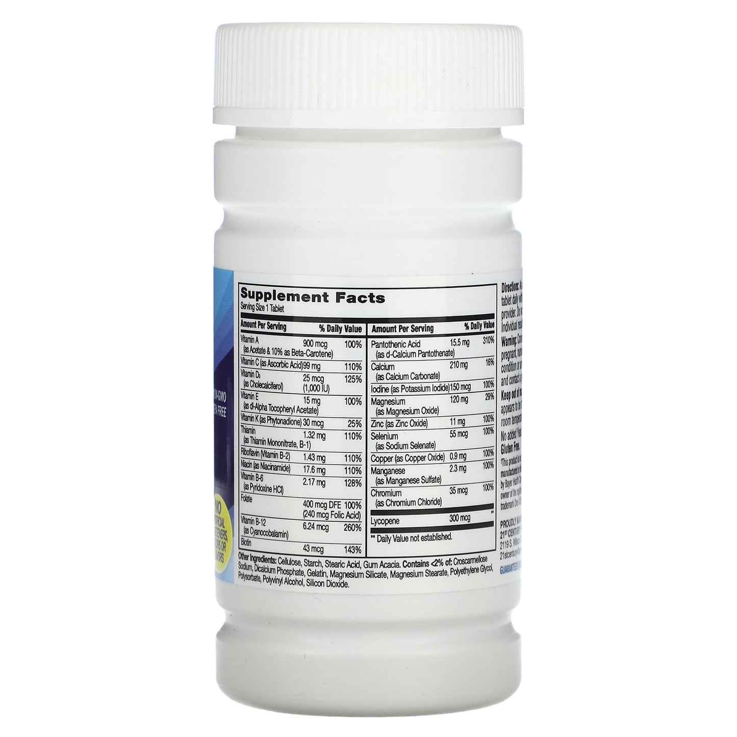 21st Century Men's Health Daily Multivitamin - 100 Tablets - Image 2