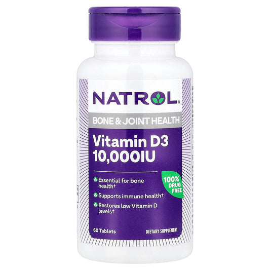Natrol, Vitamin D3, 60 Tablets - Image 1