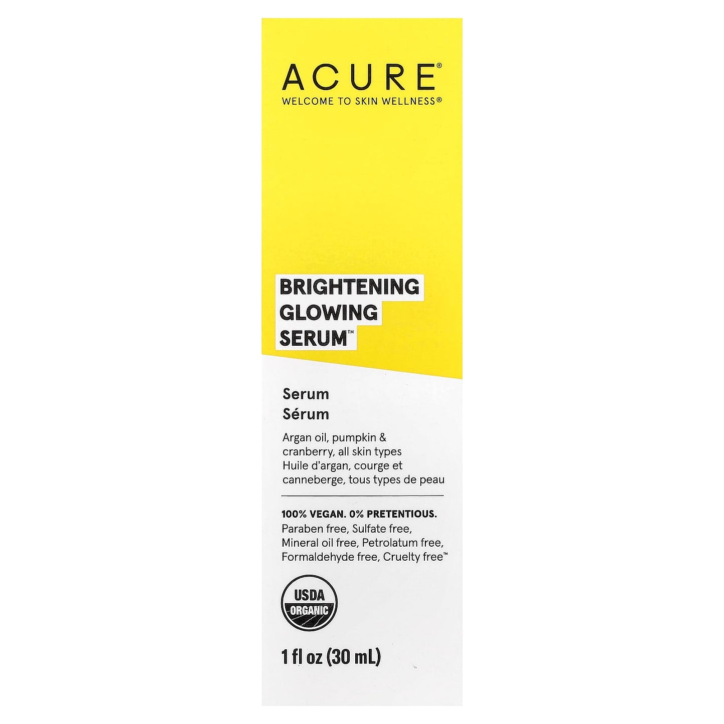 Acure Brightening Glow Serum for Dull Skin - 1 fl oz (30ml) - Image 2