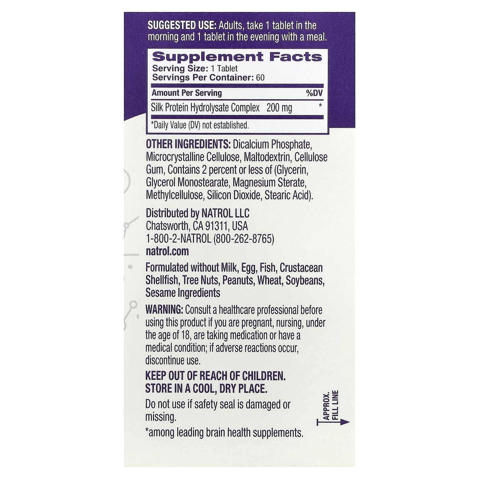 Natrol, Cognium® Memory, Extra Strength, 200 mg, 60 Tablets