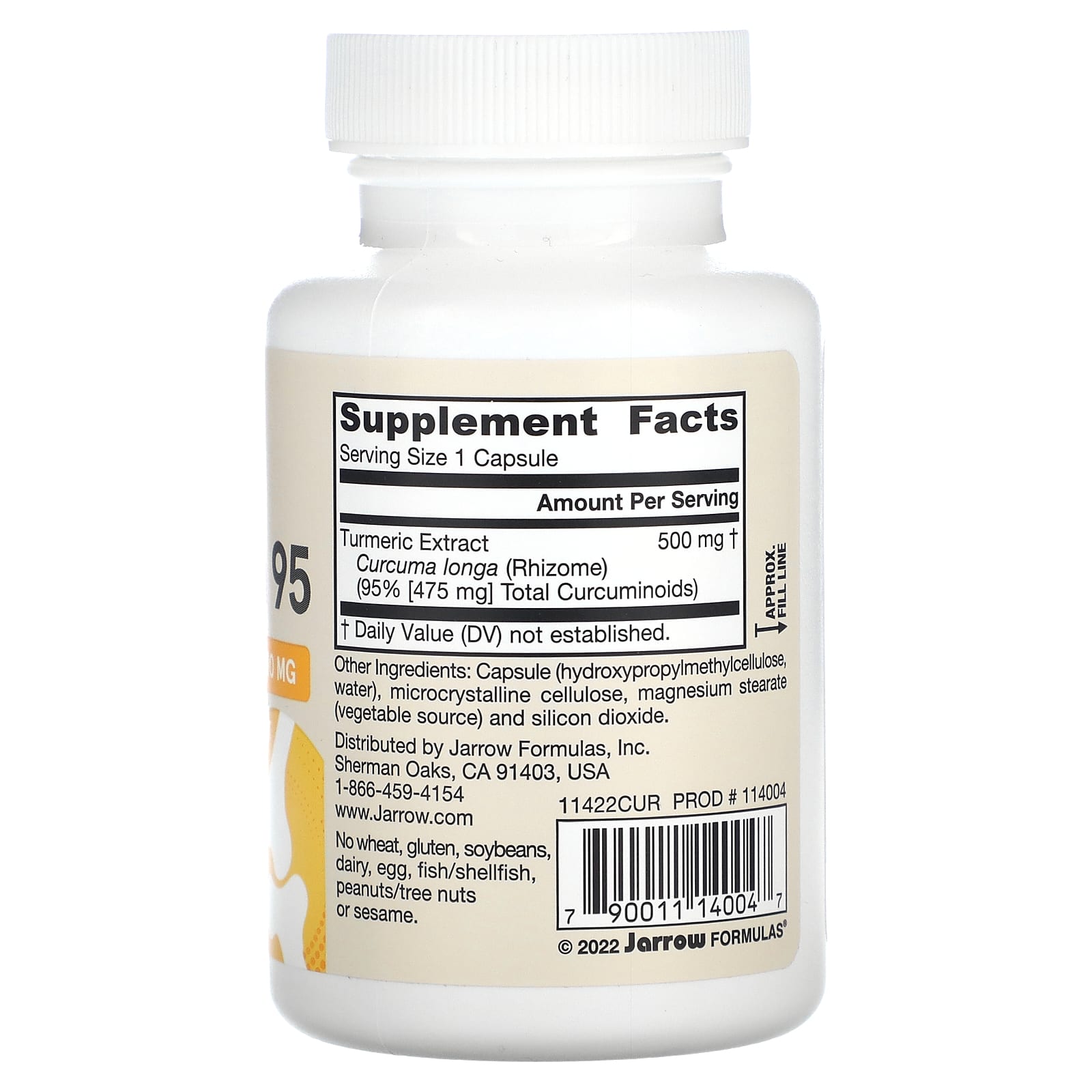 Jarrow Formulas Curcumin 95 Turmeric Extract for Joint Health & Antioxidant Support - Image 2