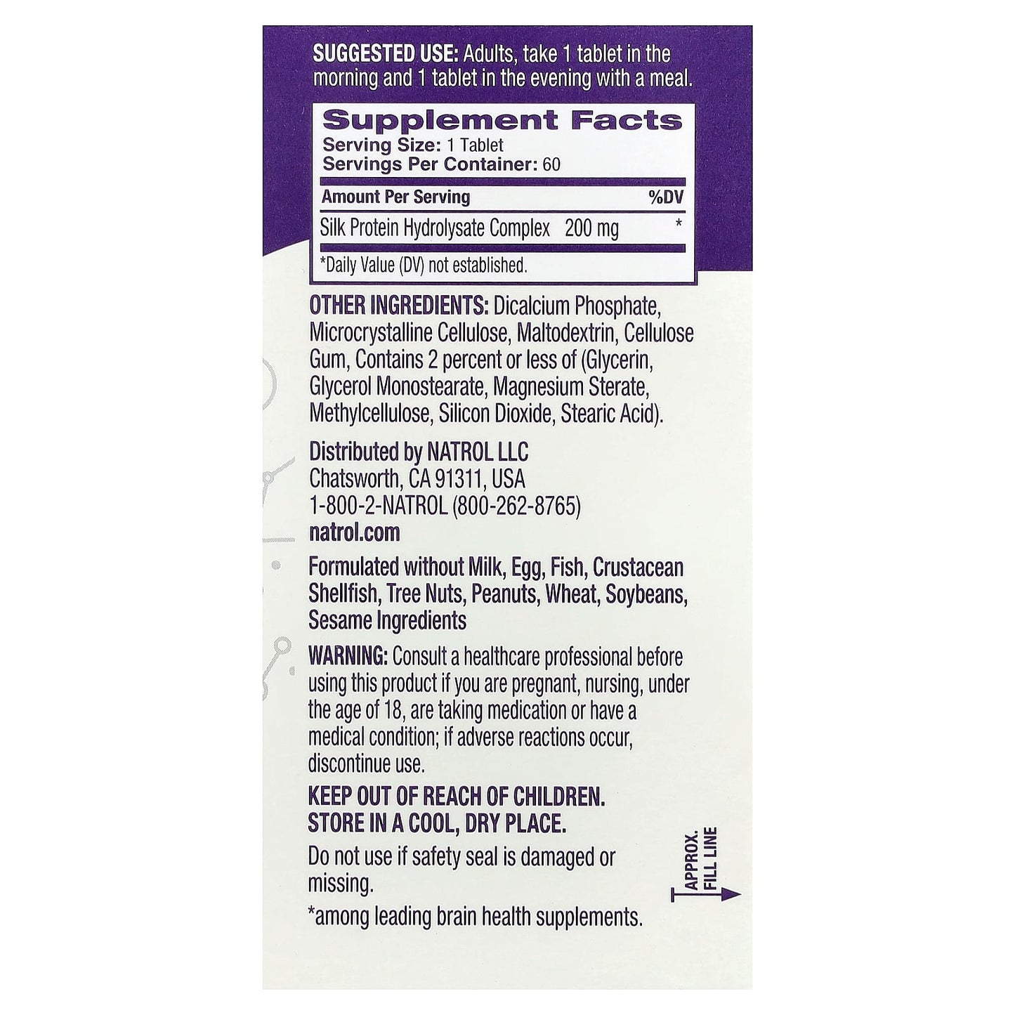 Natrol, Cognium® Memory, Extra Strength, 200 mg, 60 Tablets