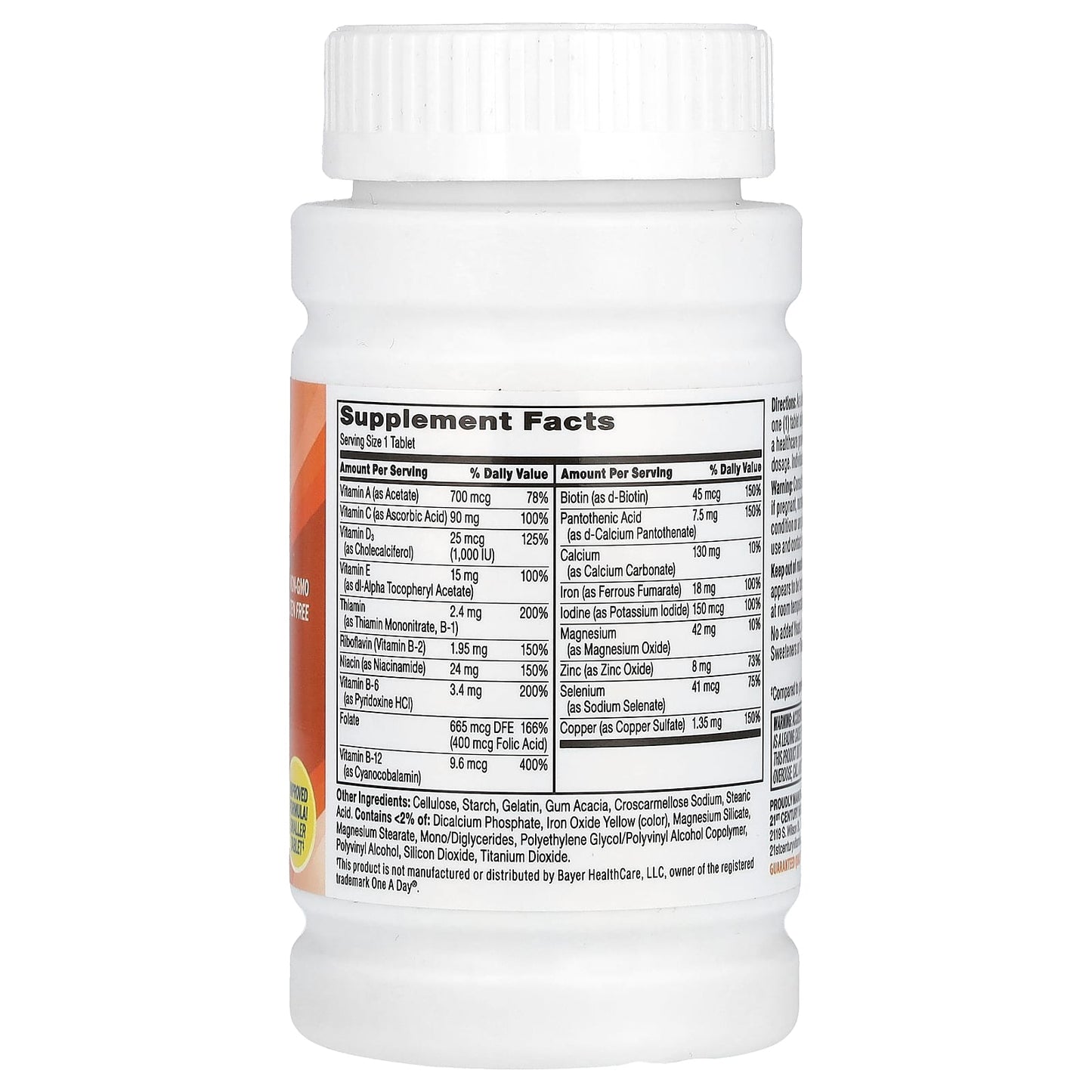 21st Century Women's Multivitamin, 100 Tablets, Gluten Free, Non GMO - Image 2