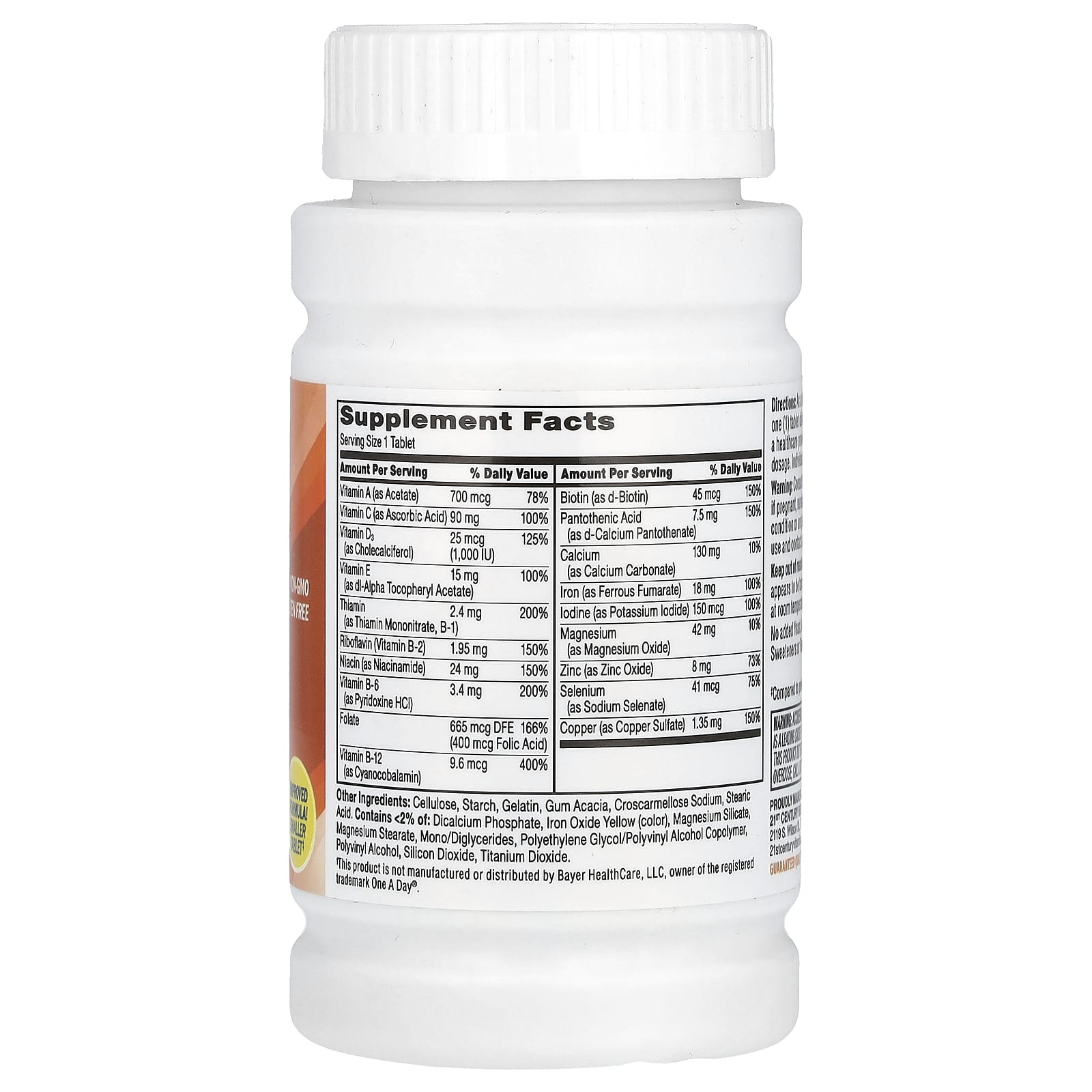 21st Century Women's Multivitamin, 100 Tablets, Gluten Free, Non GMO - Image 2