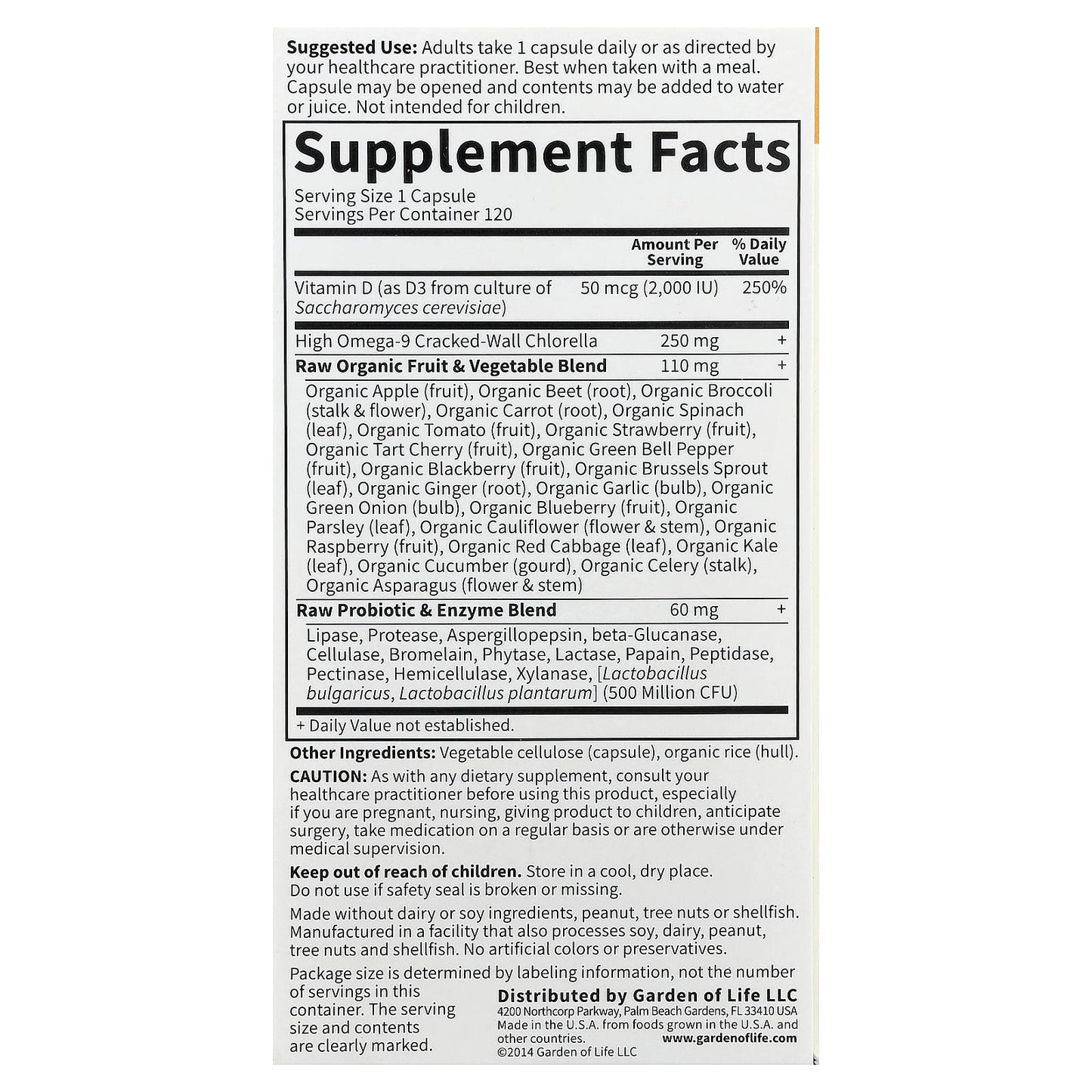 Vitamin Code RAW D3 120 Capsules by Garden of Life - Supports Bone & Immune Health - Image 2