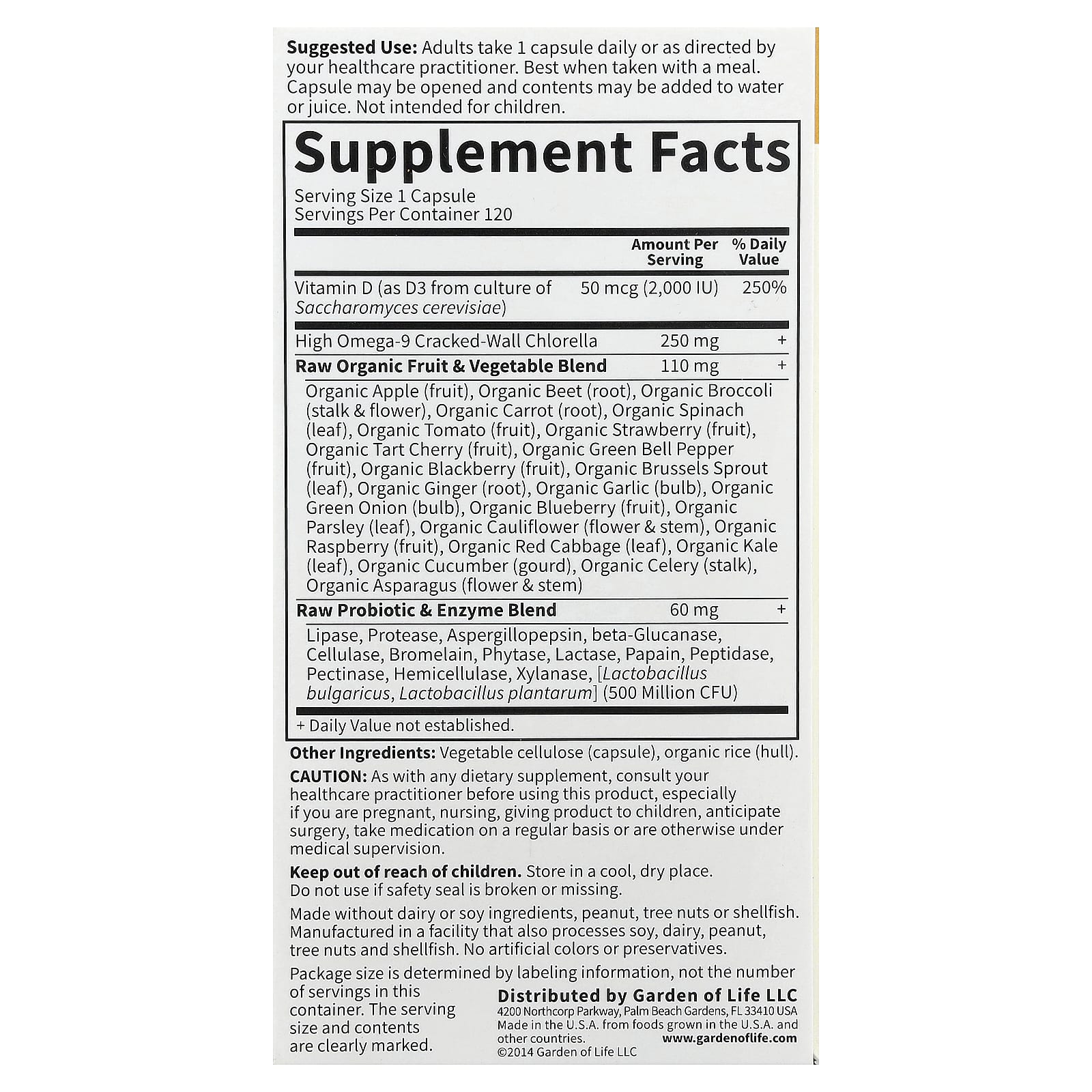 Vitamin Code RAW D3 120 Capsules by Garden of Life - Supports Bone & Immune Health - Image 2