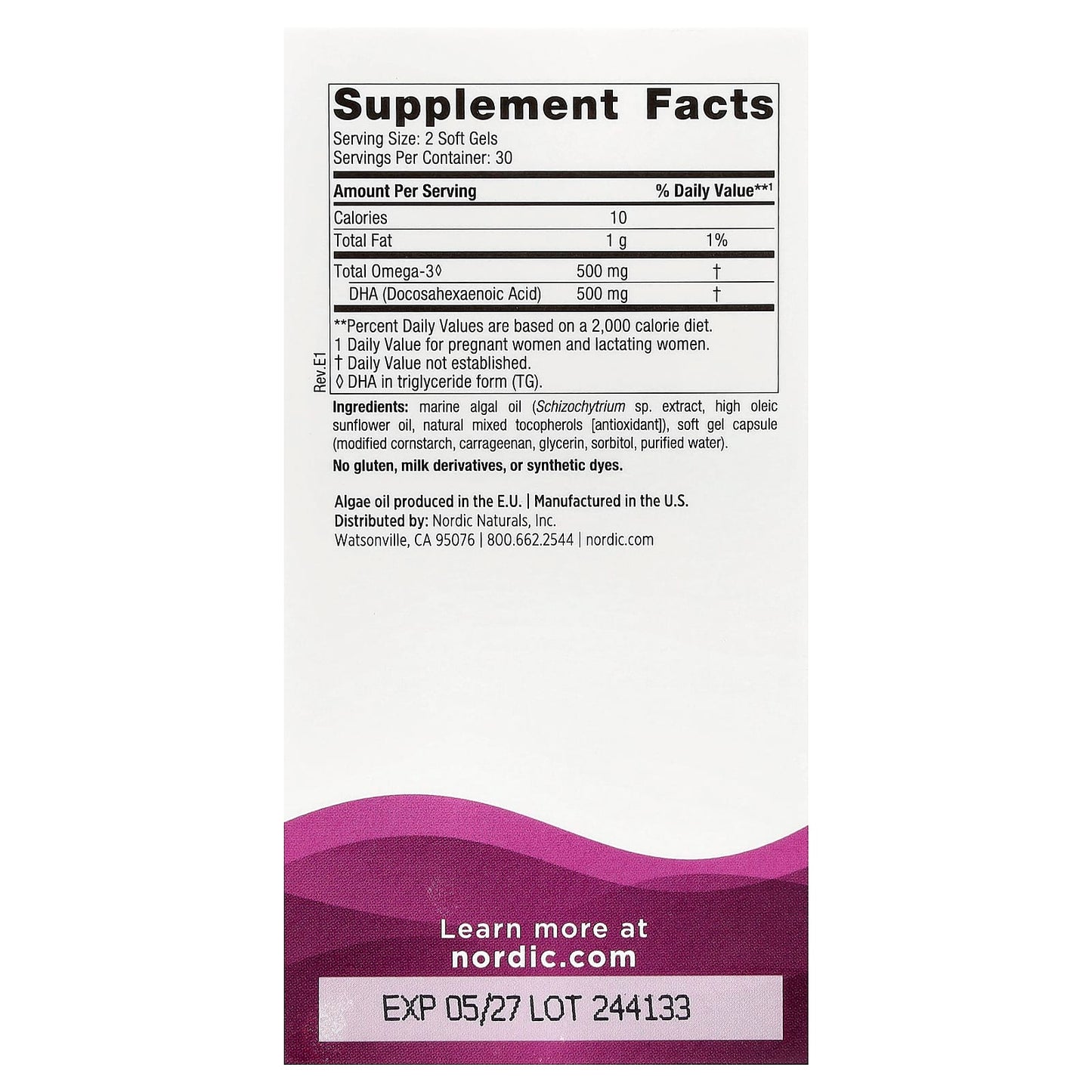 Nordic Naturals, Prenatal DHA, 60 Soft Gels (250 mg per Soft Gel) - Image 2