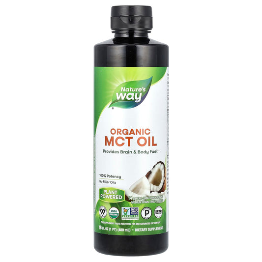 Nature's Way, Organic MCT Oil, 16 fl oz (480 ml) - Image 1