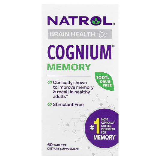 Natrol, Cognium® Memory, 100 mg, 60 Tablets - Image 1
