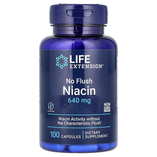 Life Extension, No Flush Niacin, 100 Capsules - Image 1
