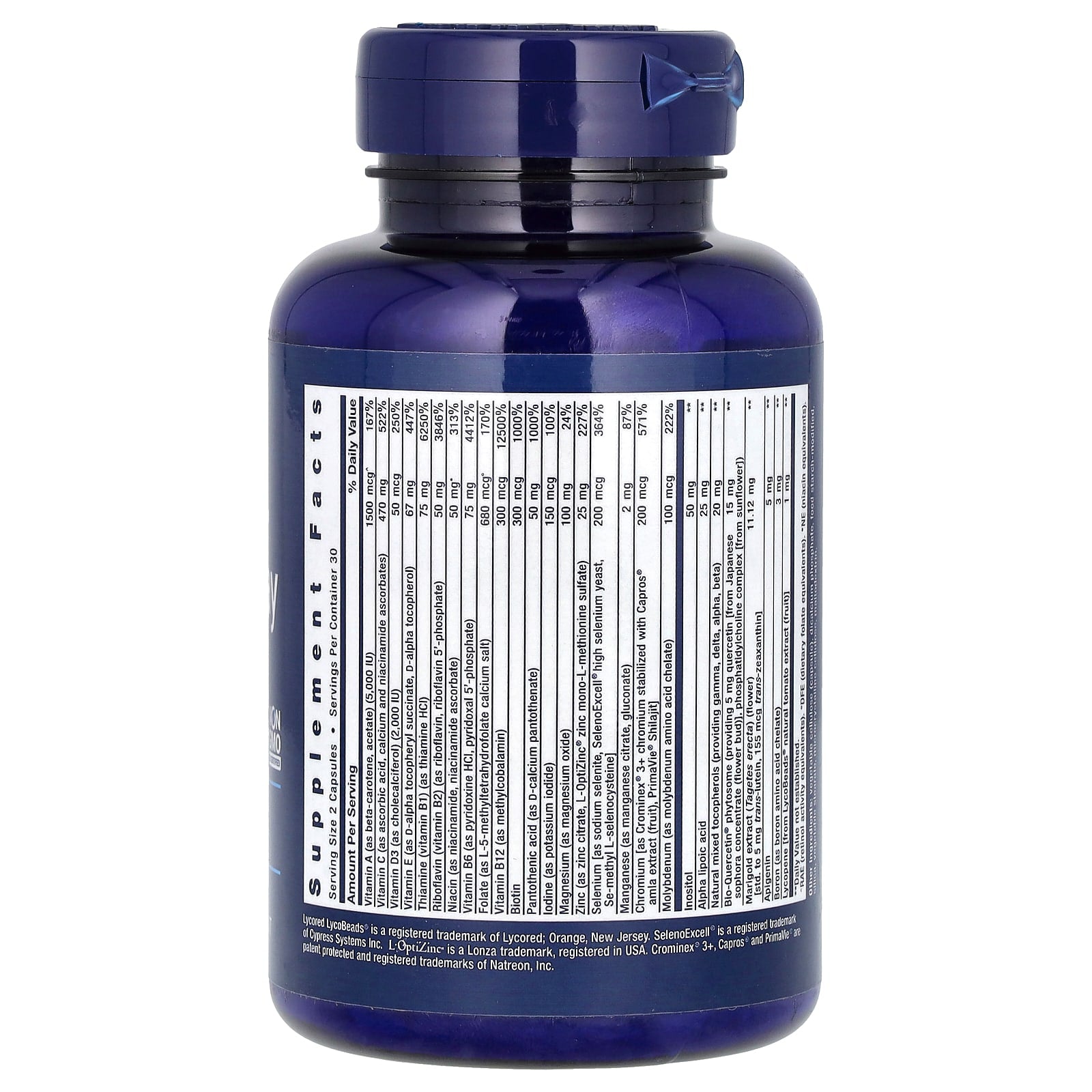 Life Extension, Two-Per-Day Multivitamin, 60 Capsules - Image 2