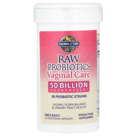 Garden of Life, RAW Probiotics, Vaginal Care, 30 Vegetarian Capsules