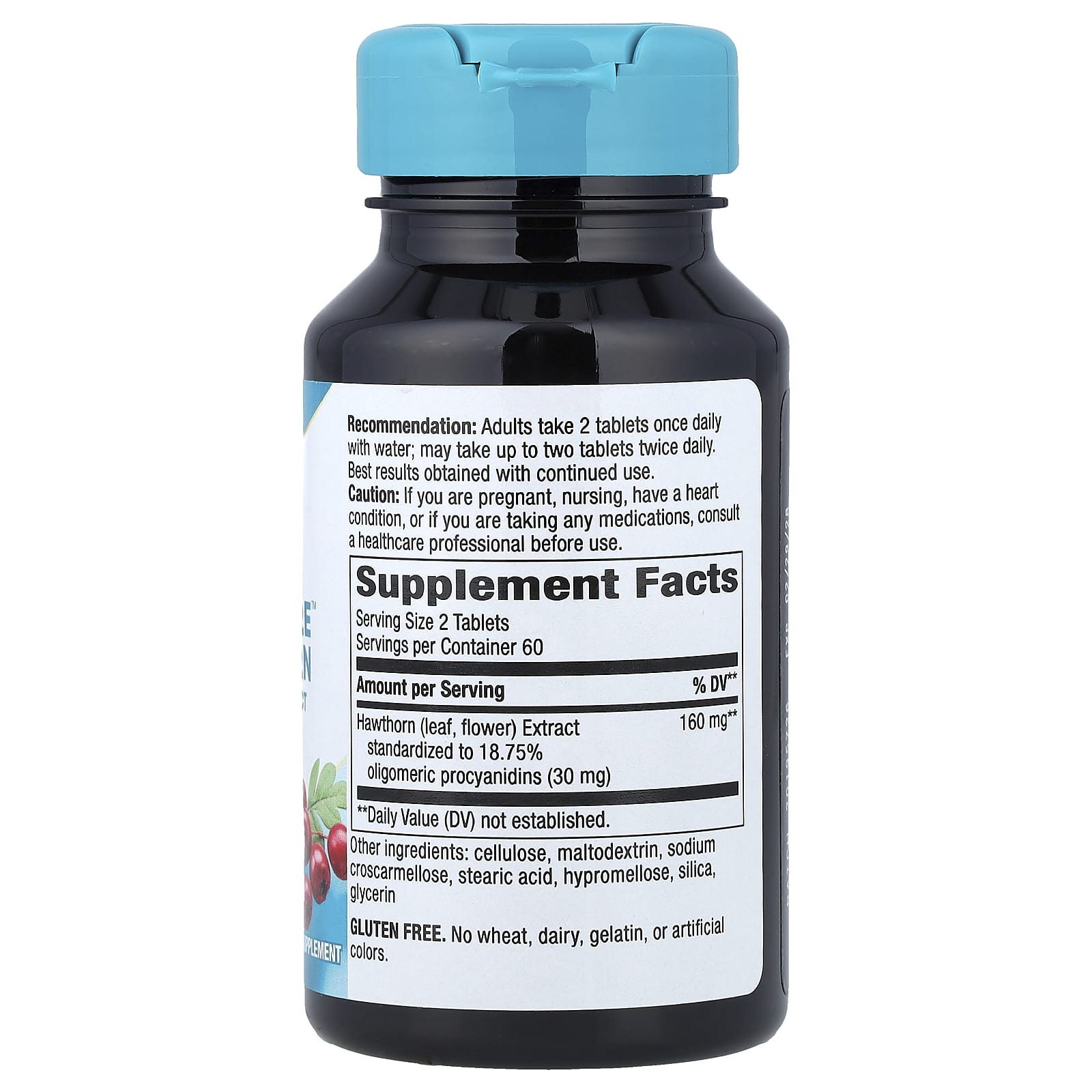 Nature's Way, HeartCare™, Hawthorn, 120 Vegan Tablets (80 mg per Tablet) - Image 2