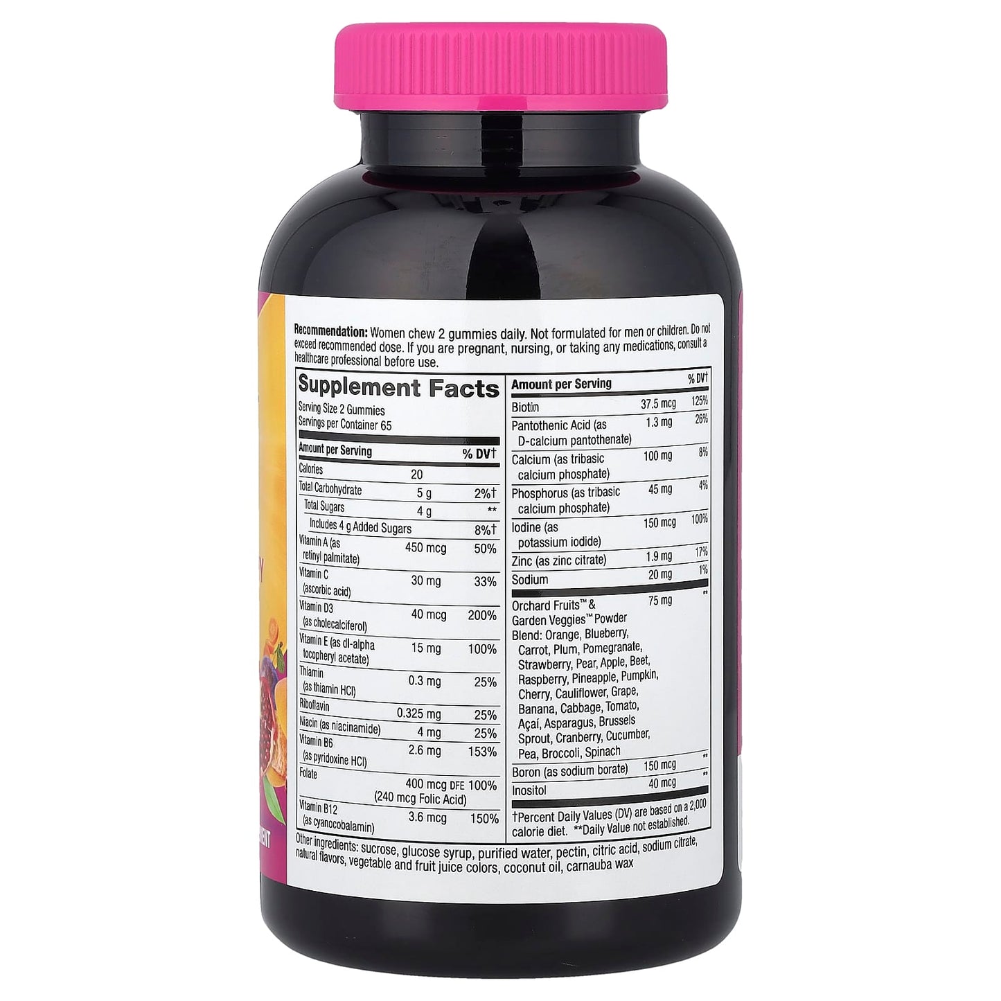 Nature's Way, Alive! Women's Gummy Multivitamin, Mixed Berry, 130 Gummies - Image 2