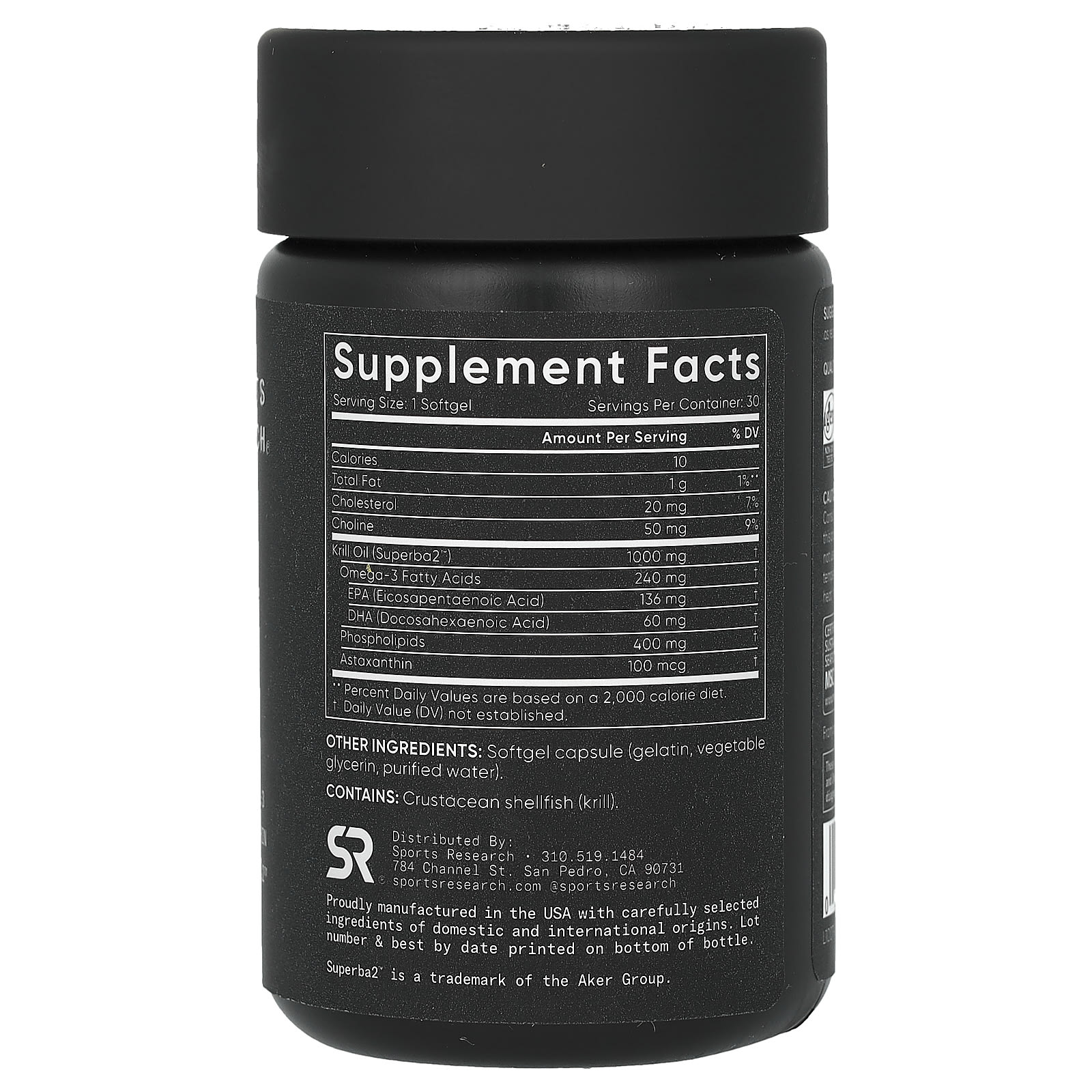 Sports Research, Omega-3 Krill Oil, Double Strength, 1,000 mg, 30 Softgels - Image 2