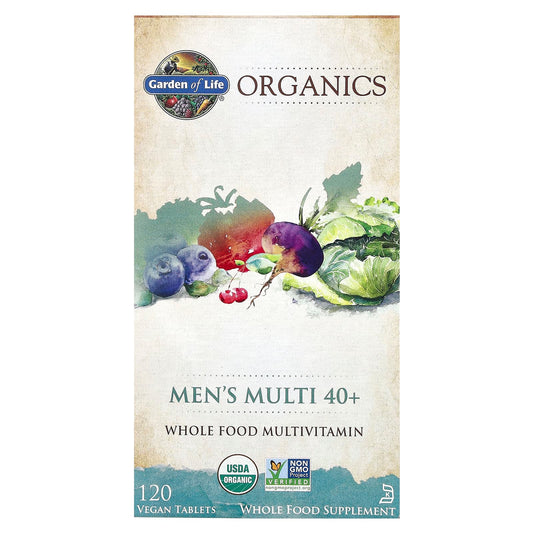 Garden of Life USDA Organic Men's Multi 40+ Tablets - Image 1