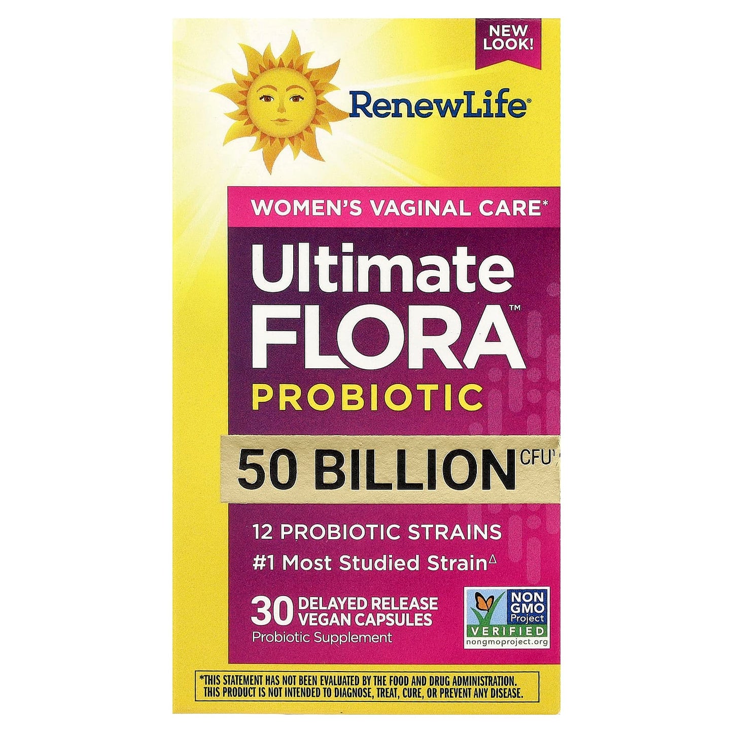 Renew Life, Ultimate Flora™ Probiotic, 30 Delayed Release Vegan Capsules - Image 1