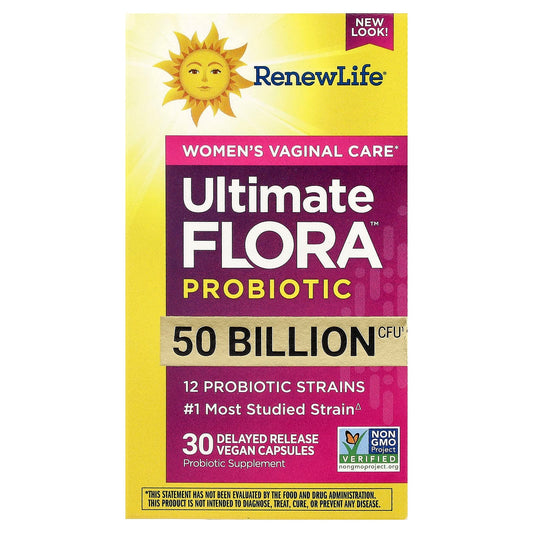 Renew Life, Ultimate Flora™ Probiotic, 30 Delayed Release Vegan Capsules - Image 1