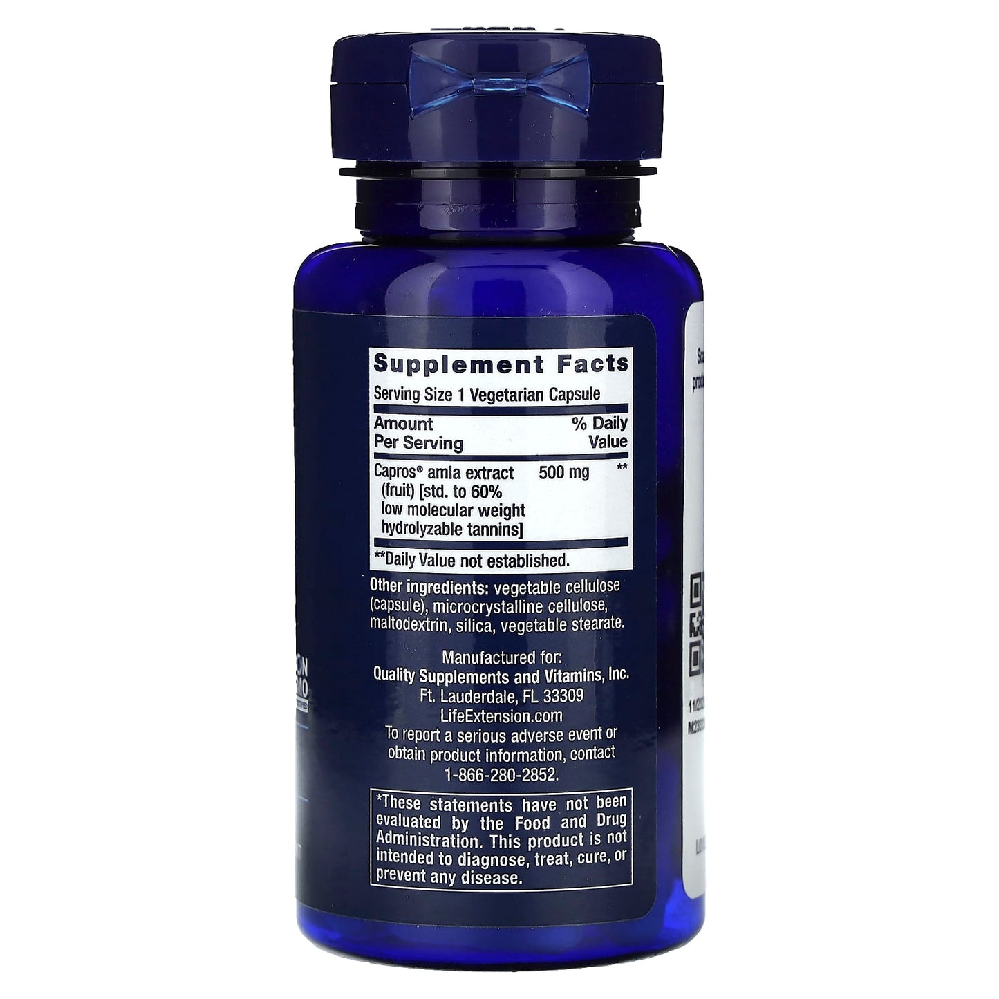 Life Extension, Advanced Lipid Control, 500 mg, 60 Vegetarian Capsules