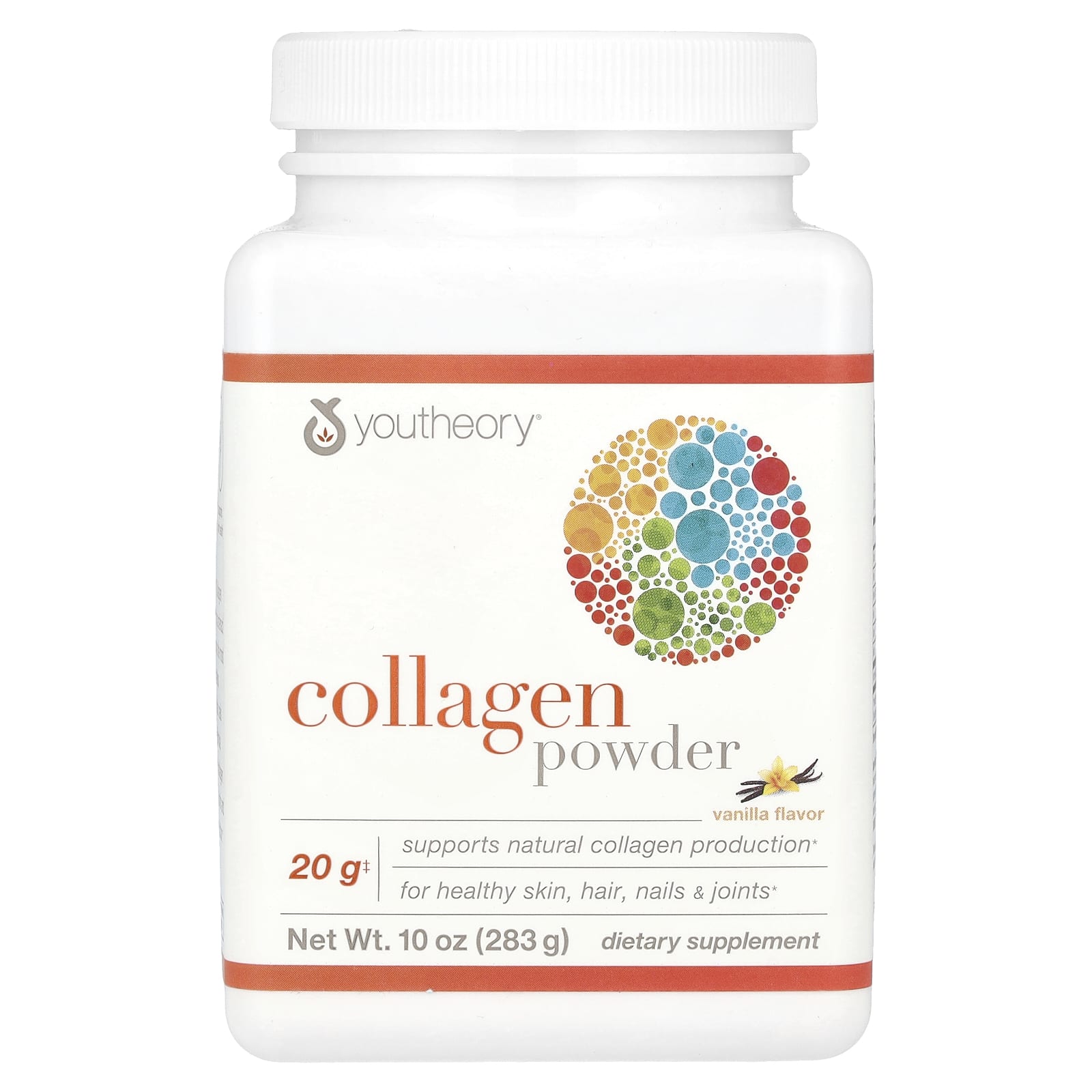 Youtheory, Collagen Powder, Vanilla, 10 oz (283 g) - Image 1