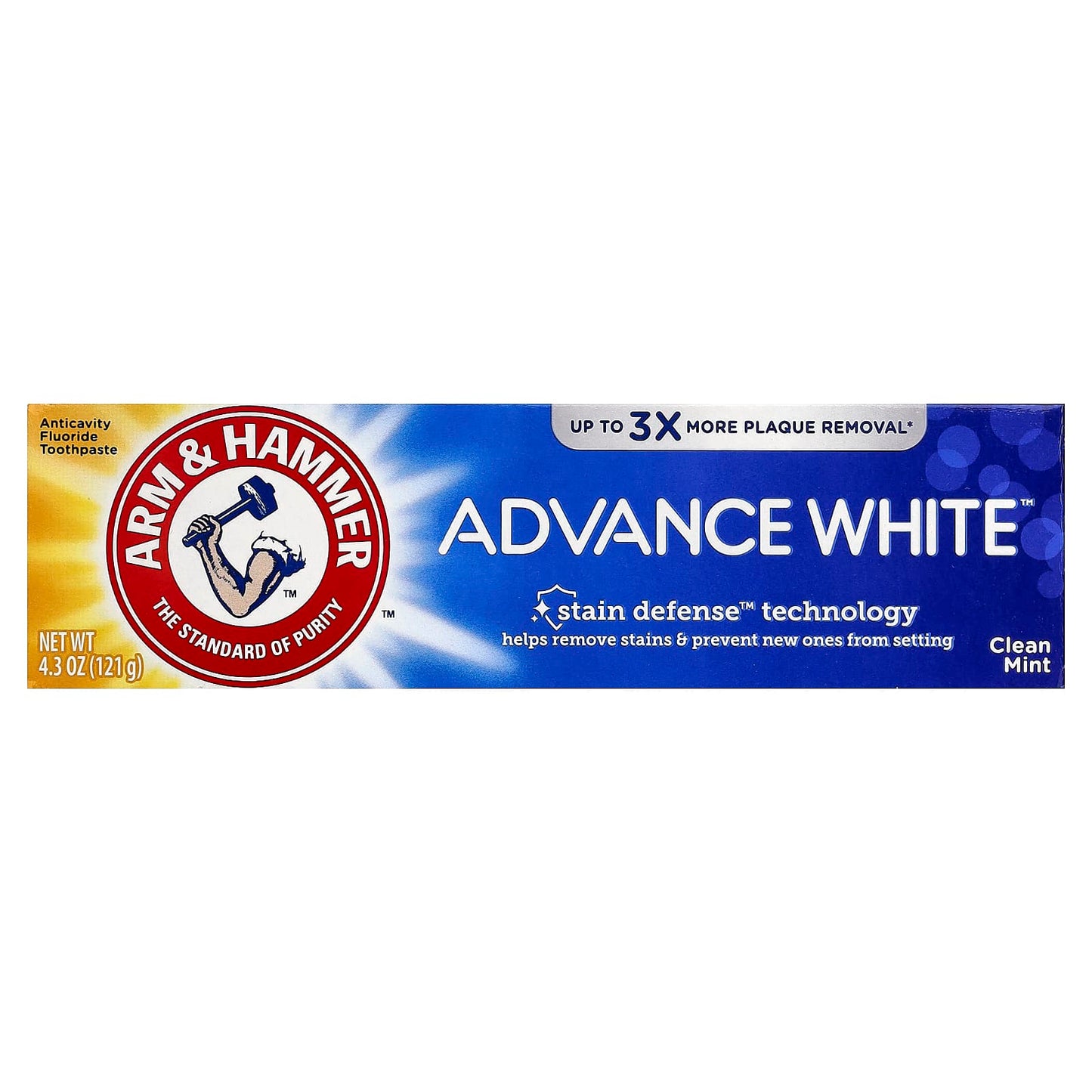 Arm & Hammer AdvanceWhite Clean Mint Toothpaste, 4.3 oz - Whitening & Protection - Image 2