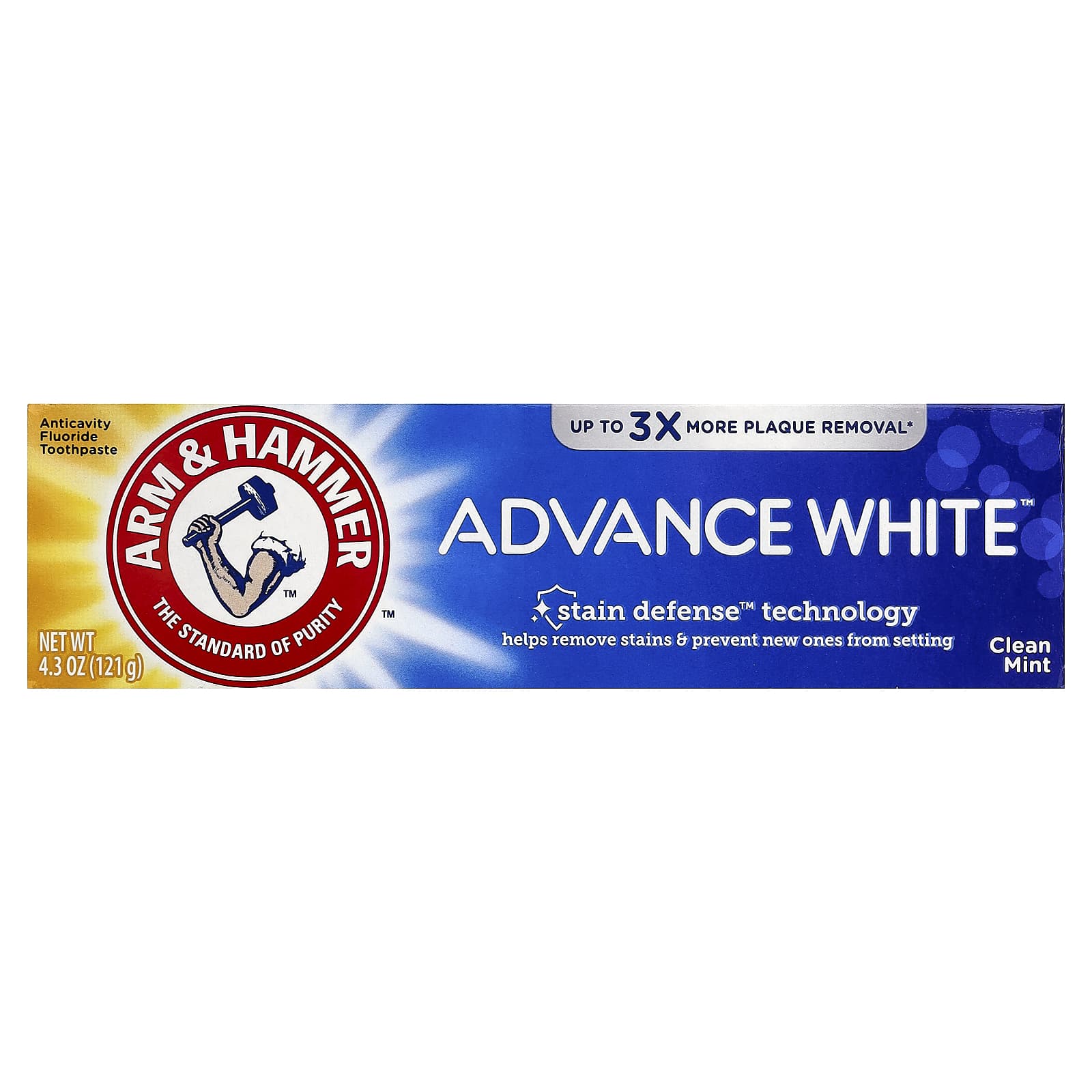 Arm & Hammer AdvanceWhite Clean Mint Toothpaste, 4.3 oz - Whitening & Protection - Image 2
