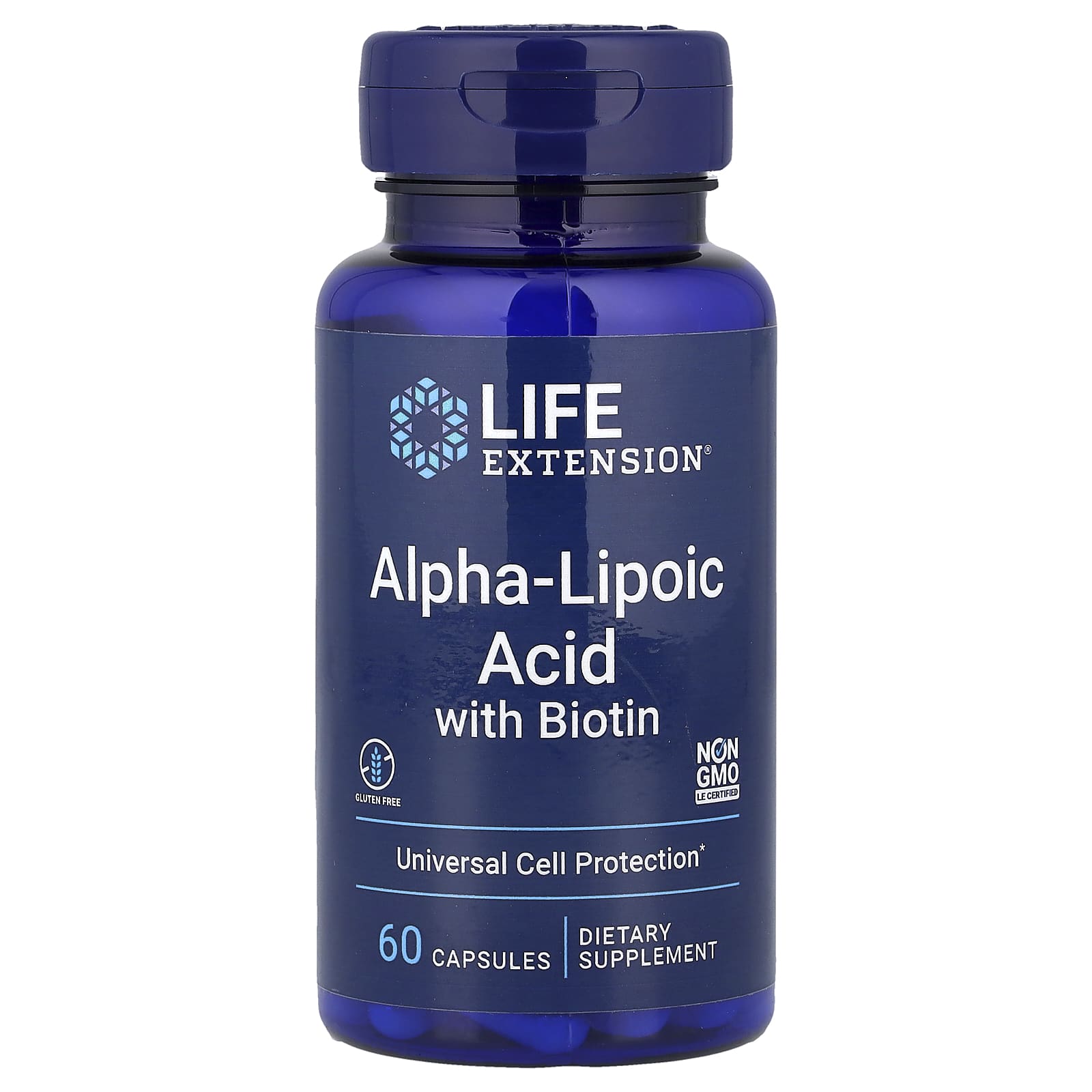 Life Extension, Alpha-Lipoic Acid with Biotin, 60 Capsules - Image 1