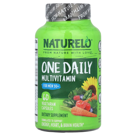 NATURELO, One Daily Multivitamin For Men 50+, 60 Vegetarian Capsules - Image 1