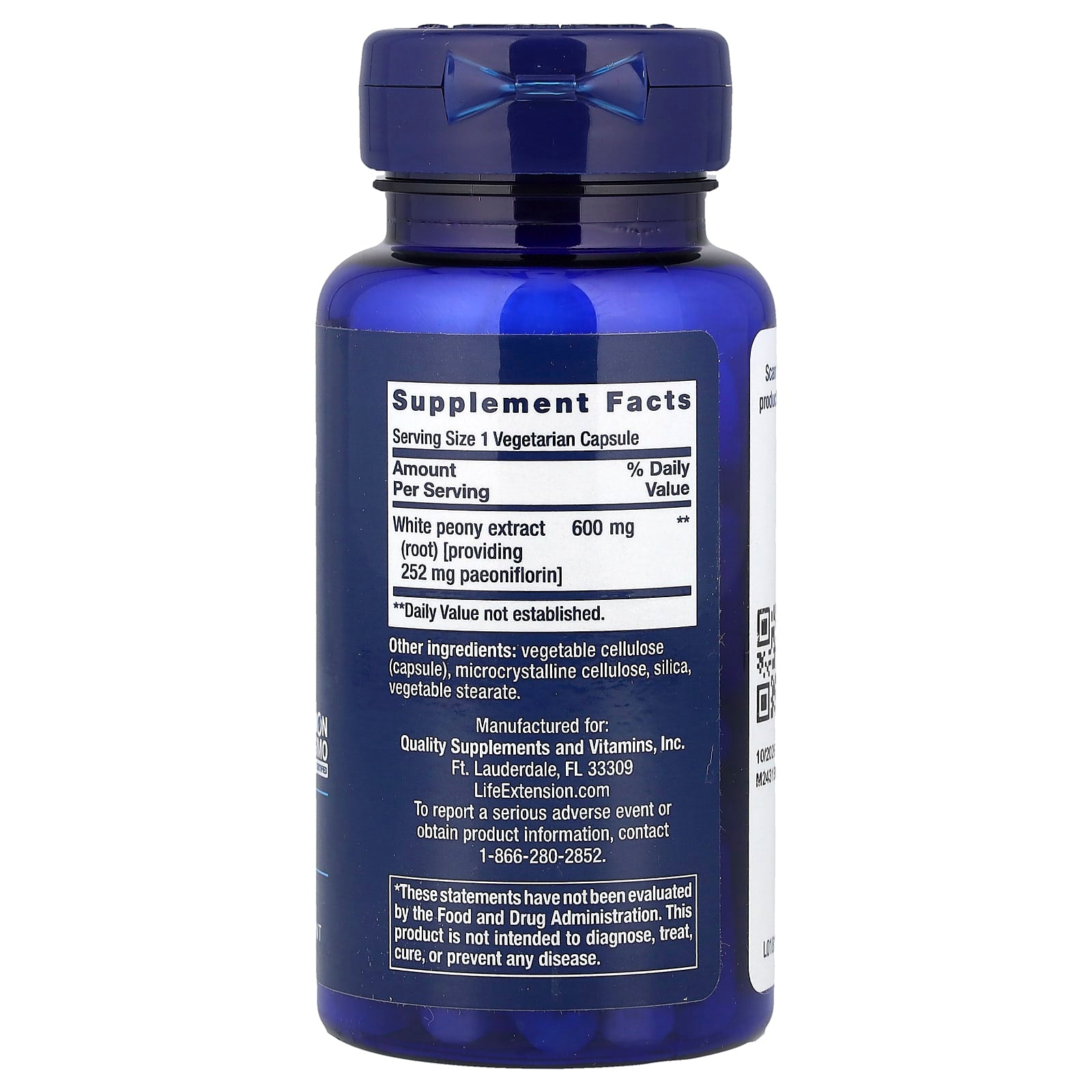 Life Extension, Peony Immune, 60 Vegetarian Capsules (600 mg per Capsule) - Image 2