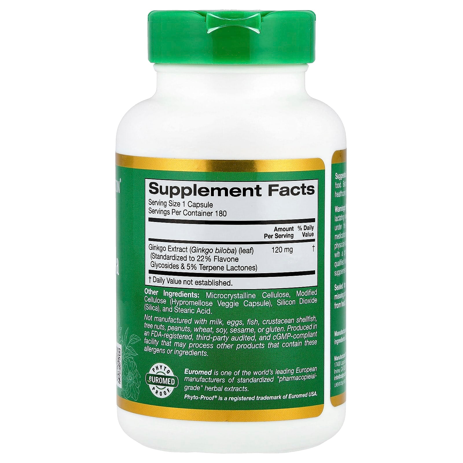 Ginkgo Biloba Extract 120mg - Cognitive Health & Memory Support - Image 2