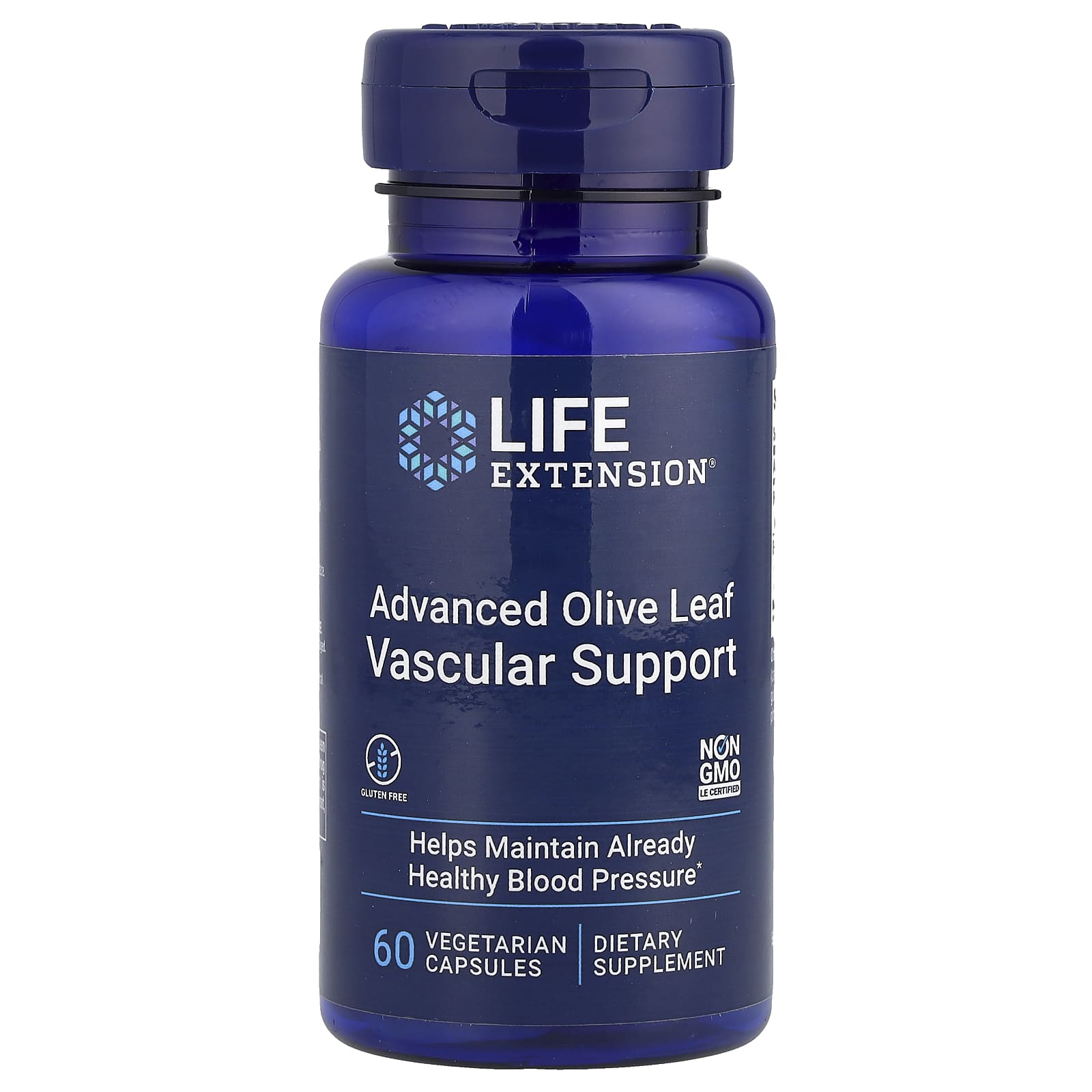 Life Extension, Advanced Olive Leaf Vascular Support , 60 Vegetarian Capsules - Image 1