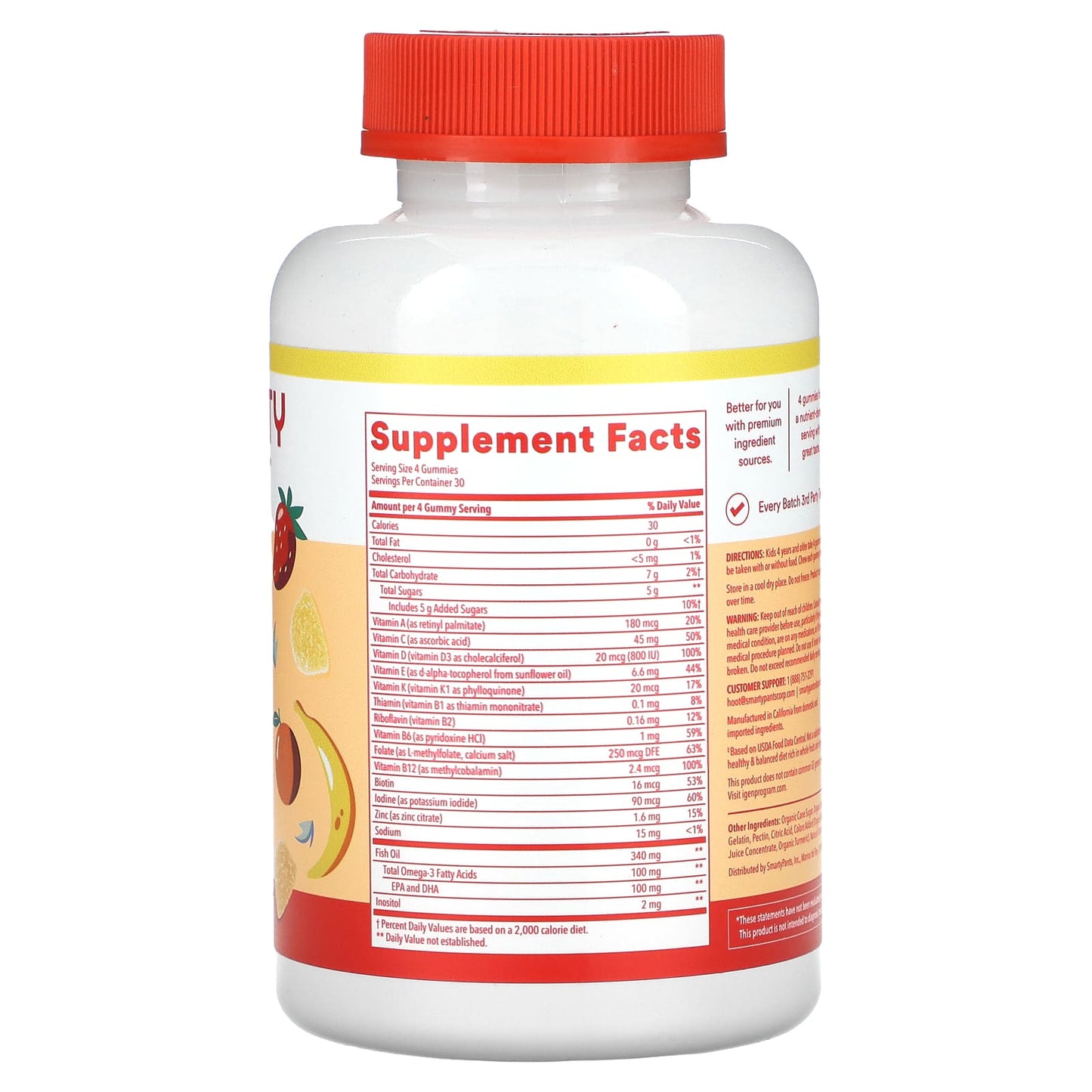 SmartyPants, Kids Multi & Omegas, Lemon, Orange, and Strawberry Banana, 120 Gummies - Image 2
