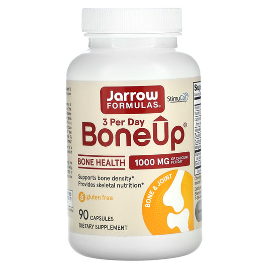 Jarrow Formulas BoneUp 3 Per-Day, 1000mg Calcium, 90 Capsules - Image 1