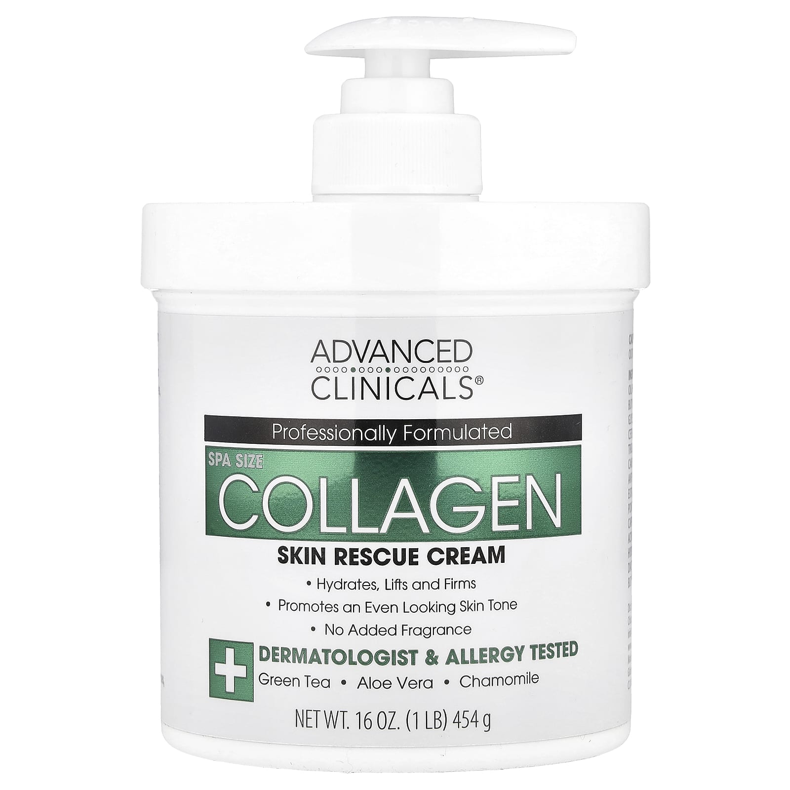 Collagen Skin Rescue Cream by Advanced Clinicals, Hydrates & Firms Skin - Image 1