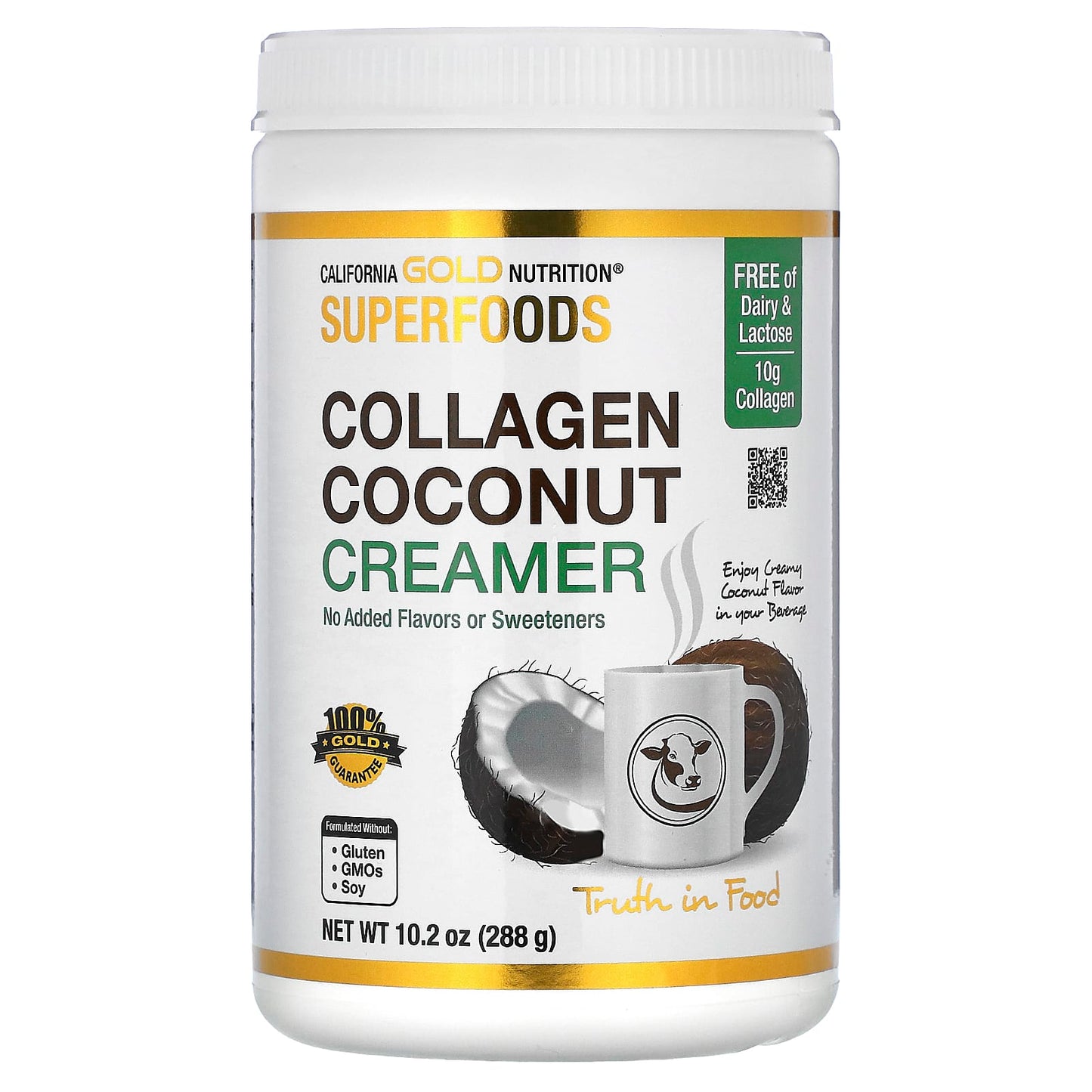 Collagen Coconut Creamer with Organic Coconut Milk Powder & Hydrolyzed Peptides - Image 1