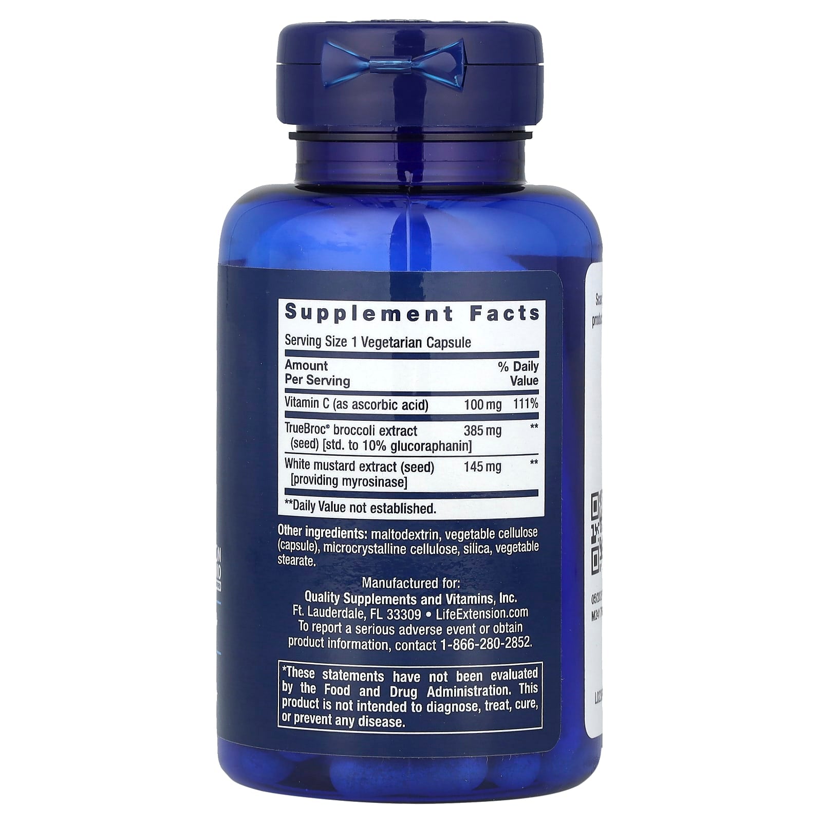 Life Extension, Optimized Broccoli and Myrosinase, 30 Vegetarian Capsules - Image 2