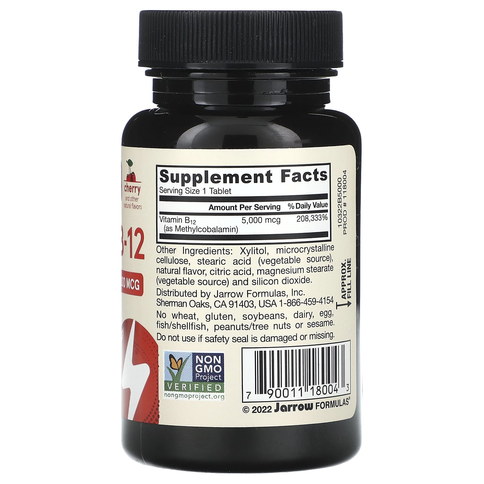 Max Strength Vegan Methyl B-12 Supplement by Jarrow Formulas - 60 Tablets - Image 2