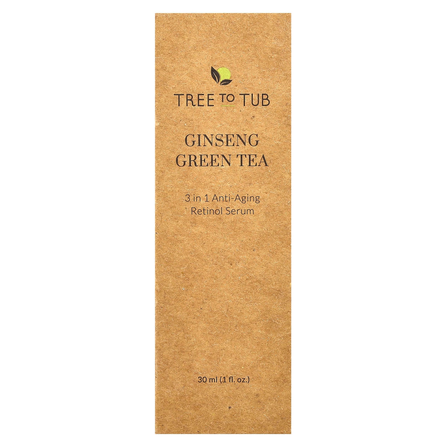 Tree To Tub, Ginseng Green Tea, 3-in-1 Anti-Aging Retinol Serum, 1 fl oz (30 ml) - Image 2