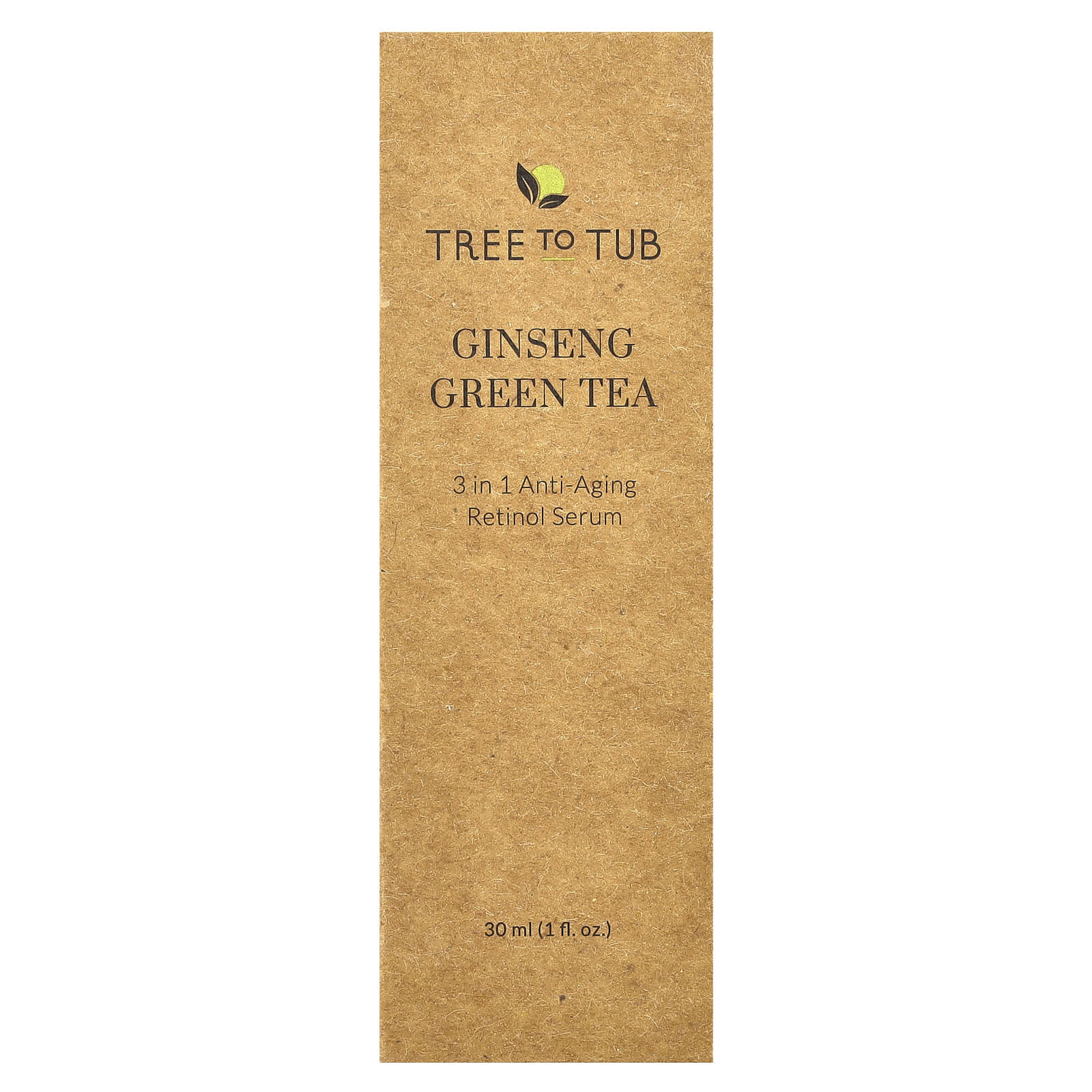 Tree To Tub, Ginseng Green Tea, 3-in-1 Anti-Aging Retinol Serum, 1 fl oz (30 ml) - Image 2