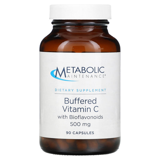 Metabolic Maintenance, Buffered Vitamin C with Bioflavonoids, 500 mg, 90 Capsules - Image 1