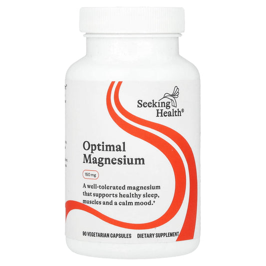 Seeking Health, Optimal Magnesium, 150 mg, 90 Vegetarian Capsules - Image 1