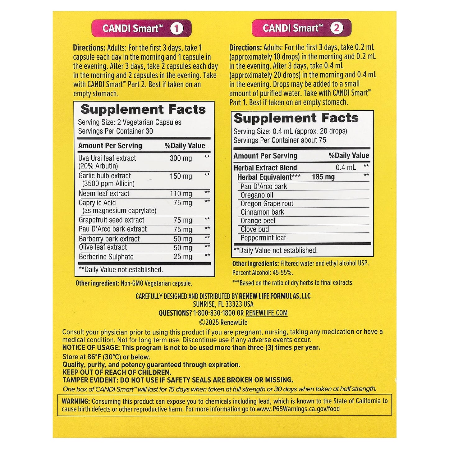 Renew Life, CandiSmart™, 15-Day Program, 2 Count - Image 2