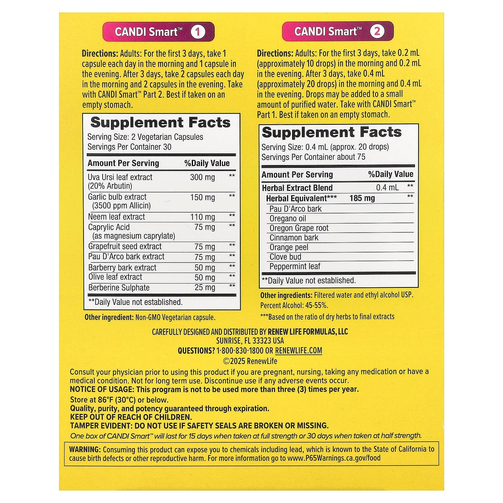 Renew Life, CandiSmart™, 15-Day Program, 2 Count - Image 2