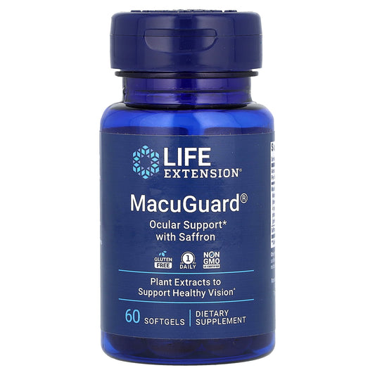 Life Extension, MacuGuard, Ocular Support with Saffron, 60 Softgels - Image 1