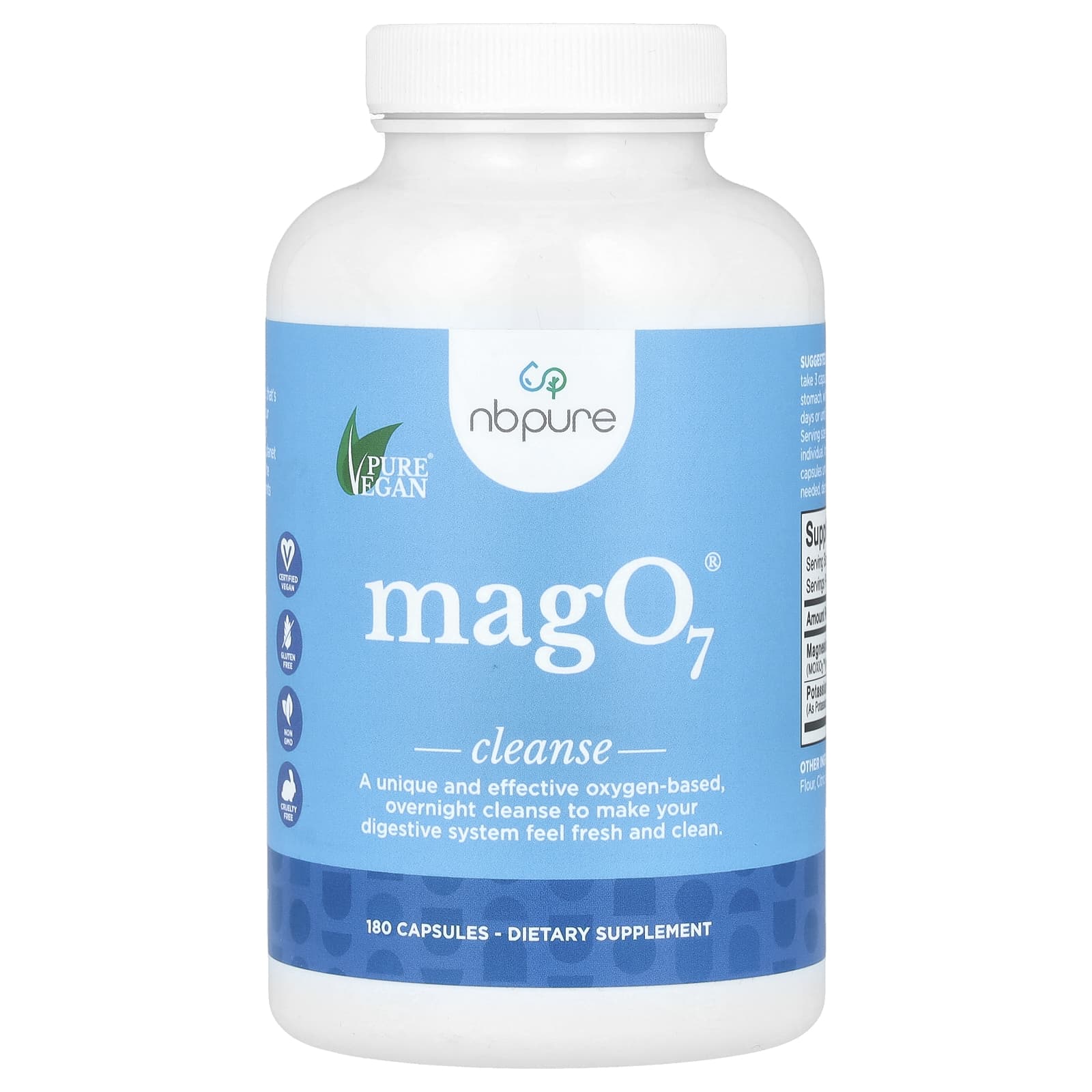 NB Pure, MagO7, Cleanse, 180 Capsules - Image 1