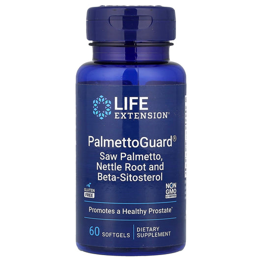 Life Extension, PalmettoGuard®, Saw Palmetto, Nettle Root and Beta-Sitosterol, 60 Softgels - Image 1