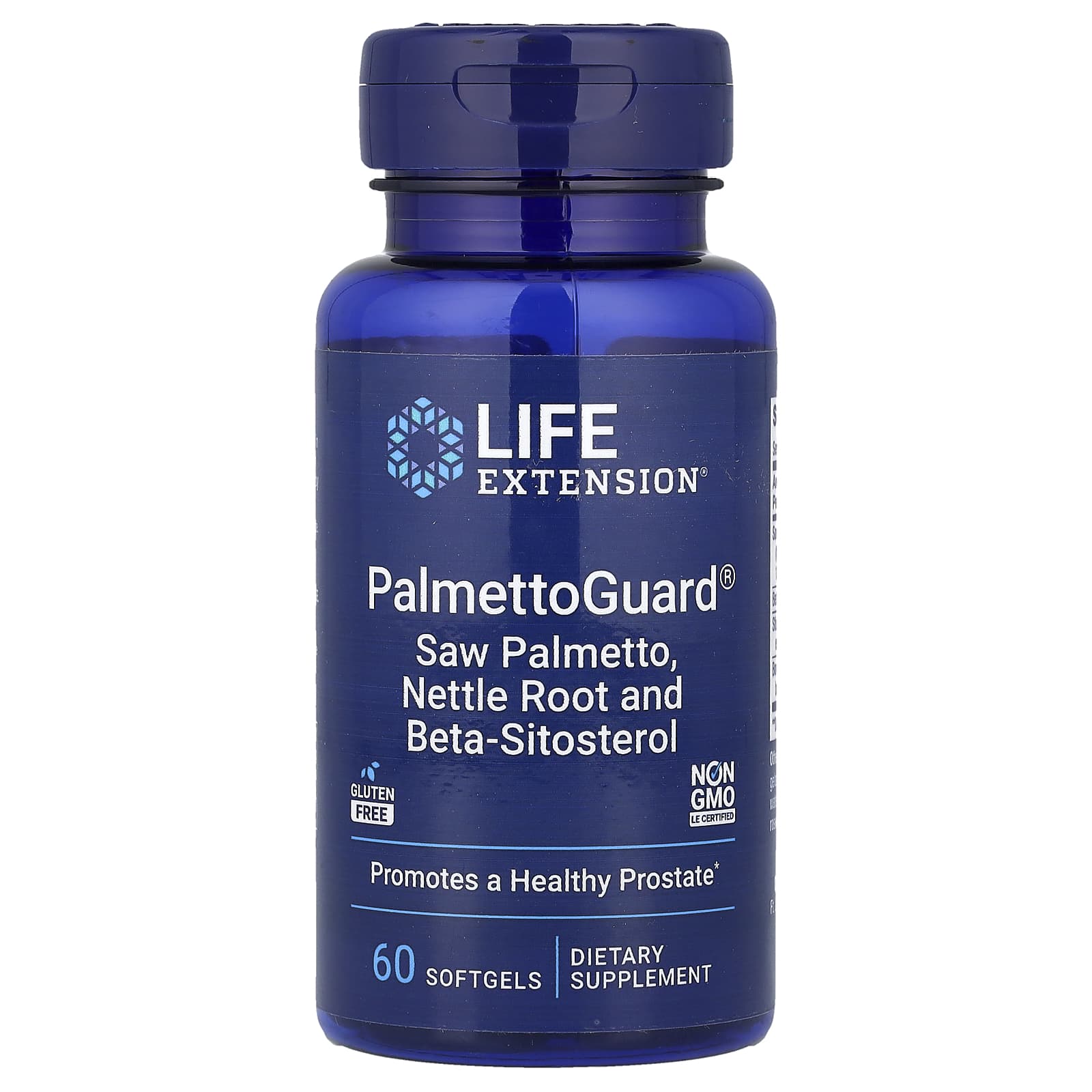 Life Extension, PalmettoGuard®, Saw Palmetto, Nettle Root and Beta-Sitosterol, 60 Softgels - Image 1