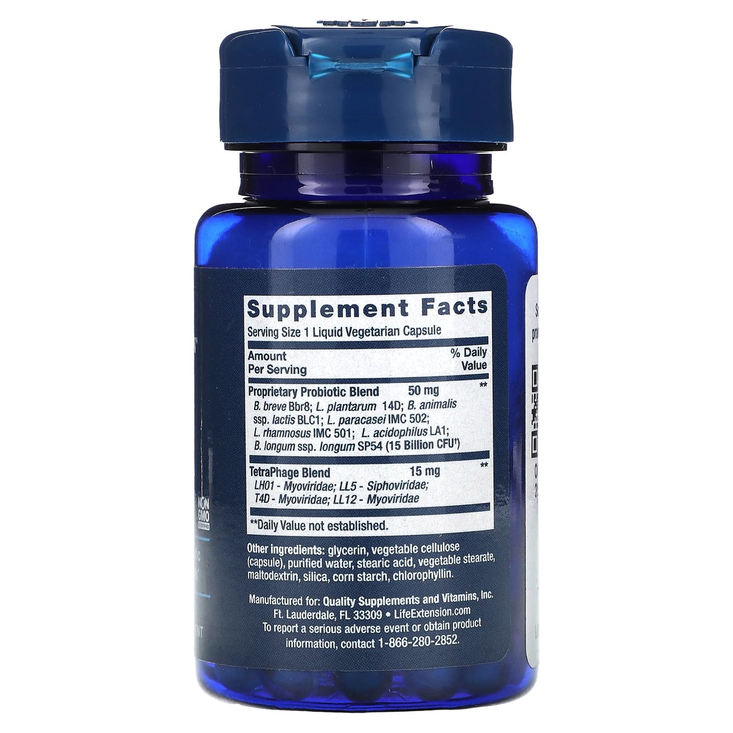 Life Extension, Florassist Probiotic, GI with Phage Technology, 30 Liquid Vegetarian Capsules - Image 2
