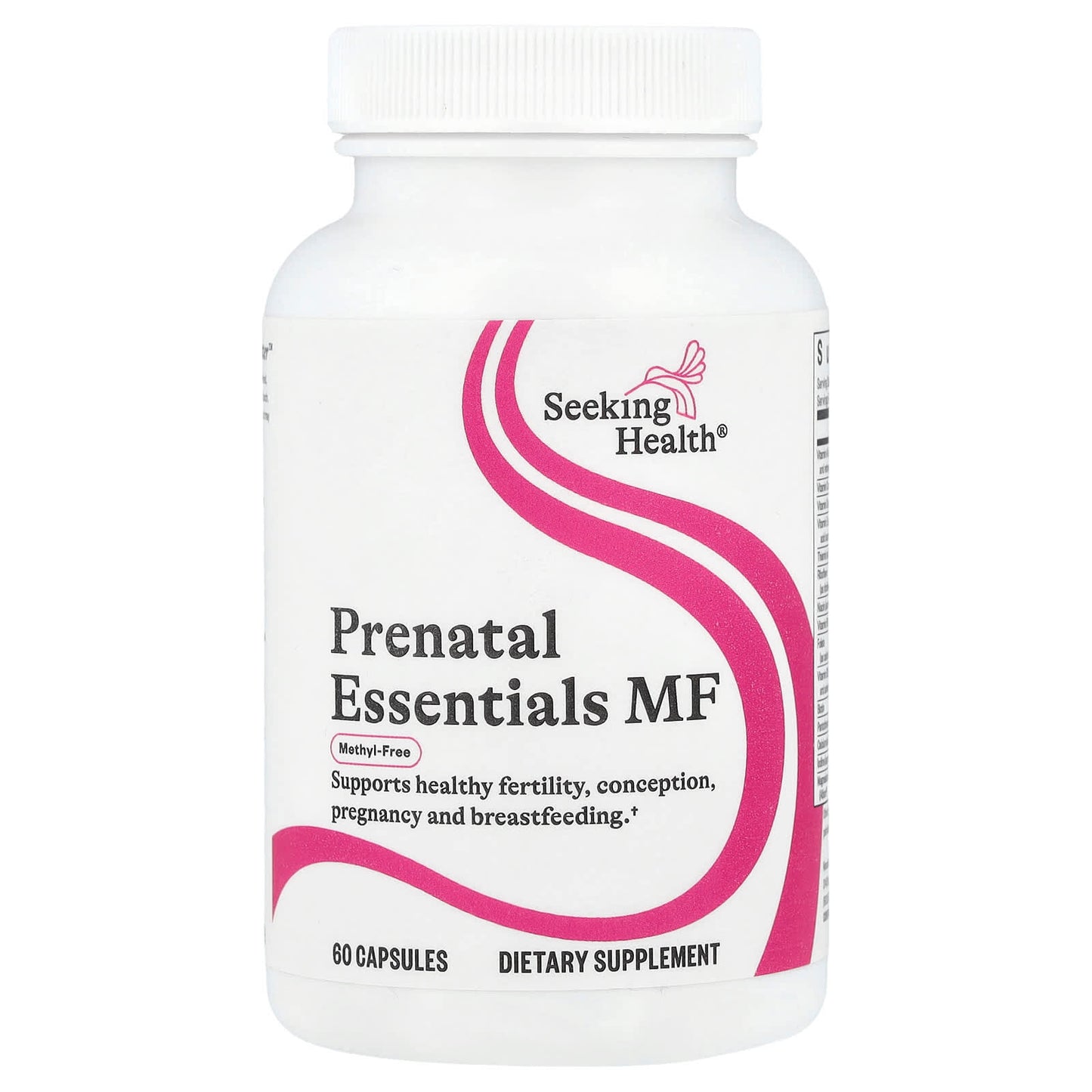 Seeking Health, Prenatal Essentials MF, Methyl-Free, 60 Capsules - Image 1