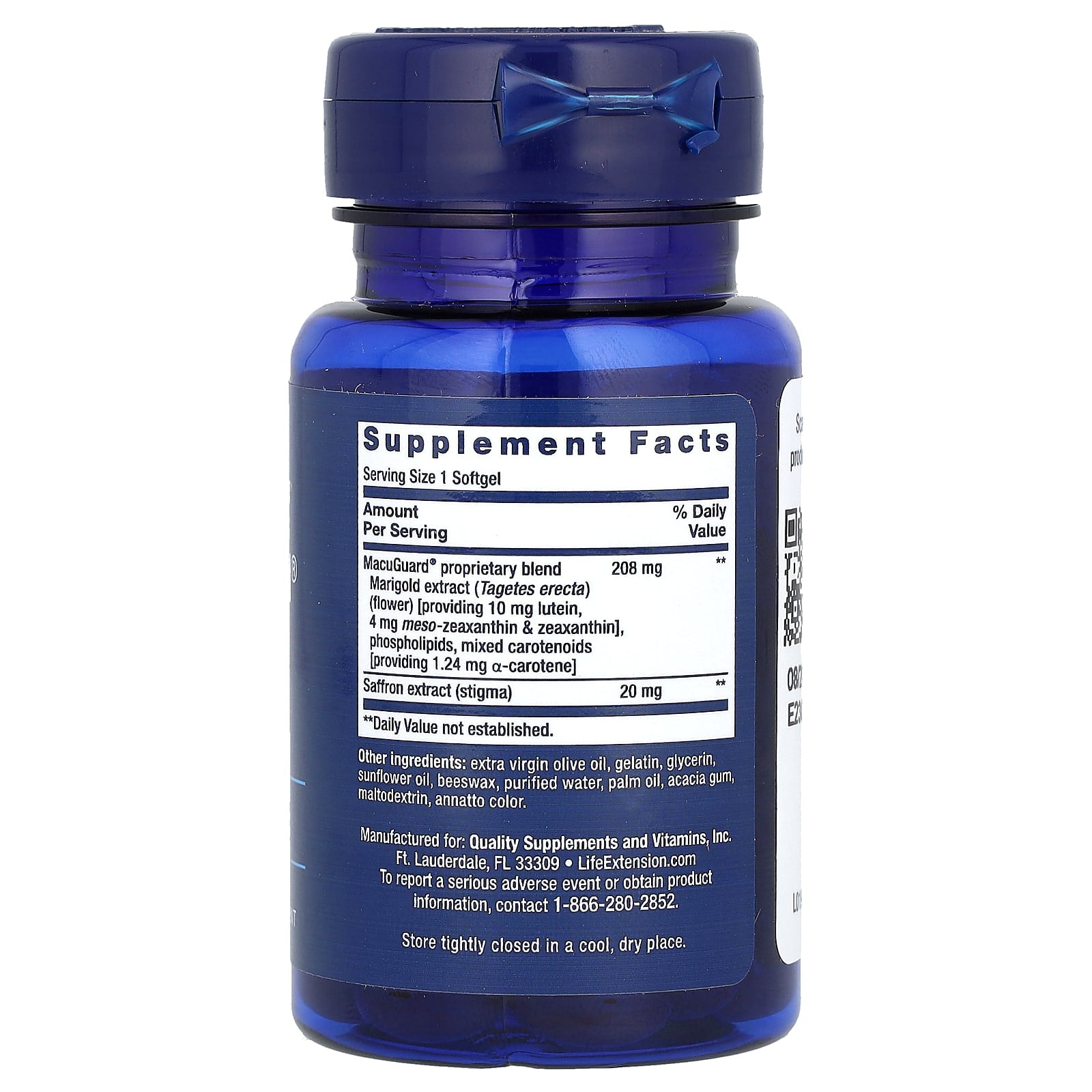 Life Extension, MacuGuard, Ocular Support with Saffron, 60 Softgels - Image 2